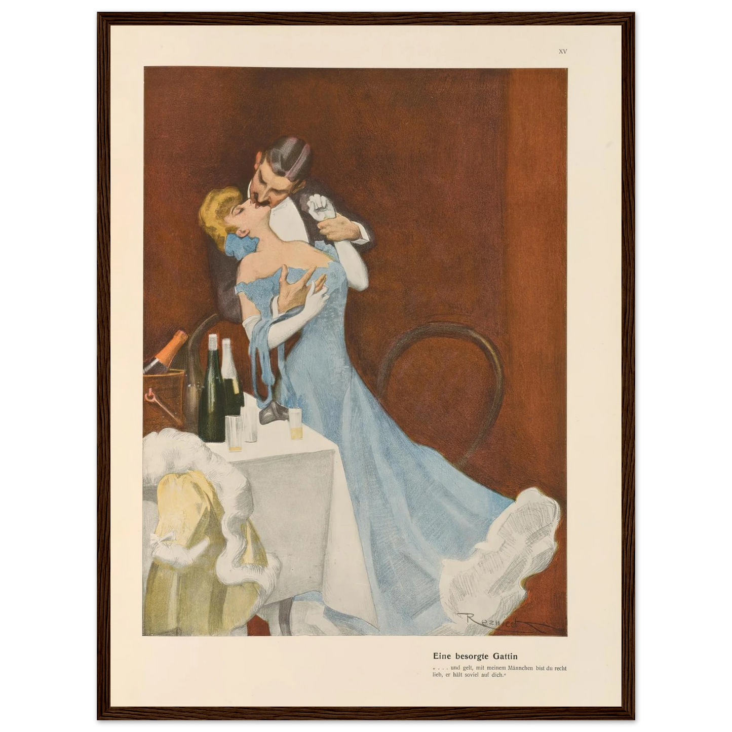 Eine besorgte Gattin (1908) Art Print | Ferdinand Freiherr von Reznicek-Quipham Collections