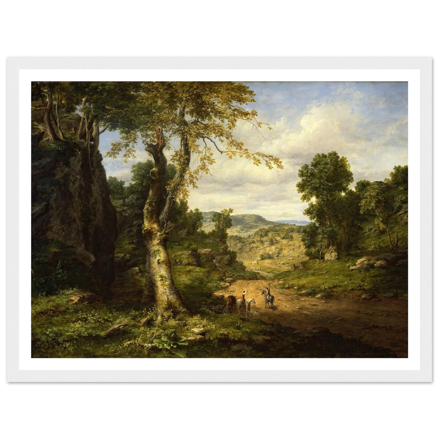 View in Berkshire County, Massachusetts, Clearing Off after a September Storm (1849) Art Print | George Inness-Quipham Collections