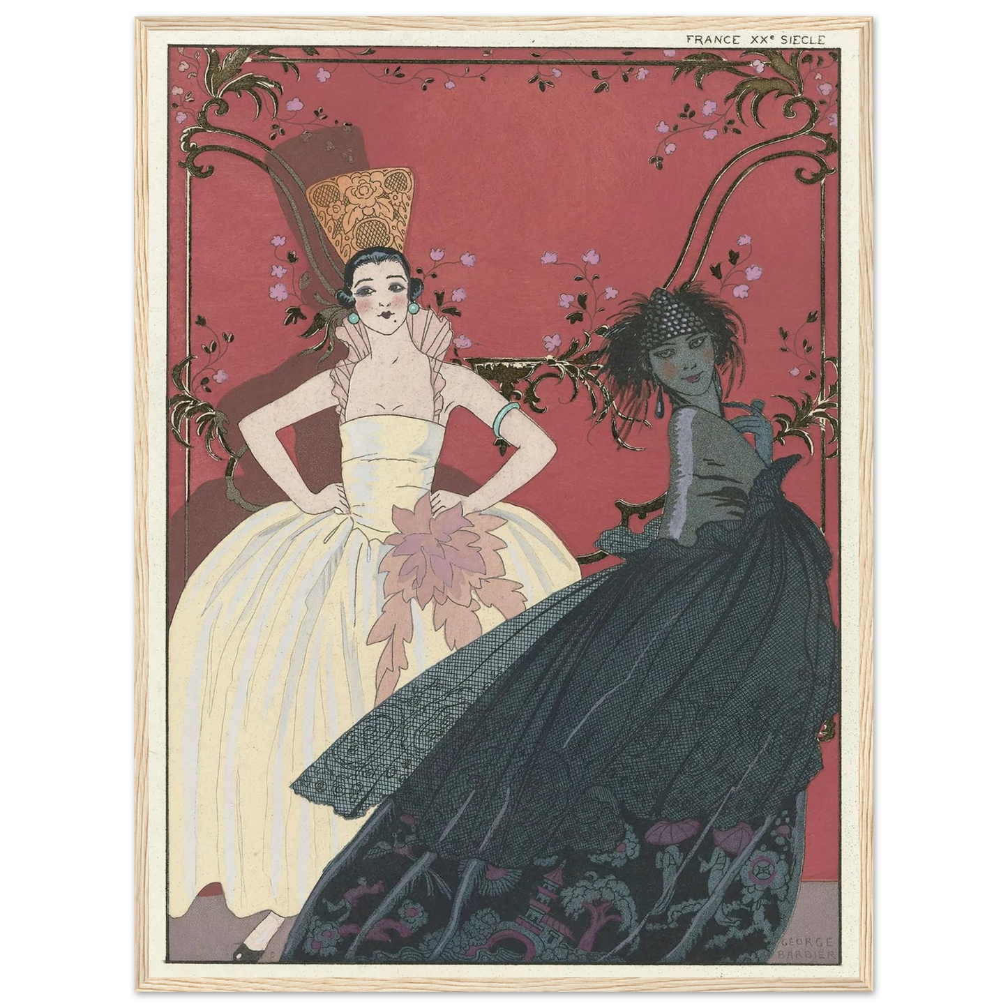 Le Jour et la Nuit (1922) Art Print | George Barbier-Quipham Collections
