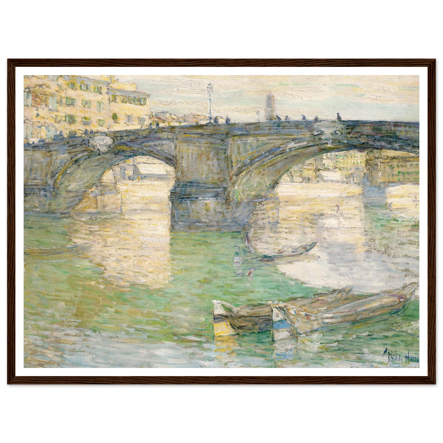 Ponte Santa Trinità (1897) Art Print | Childe Hassam-Quipham Collections