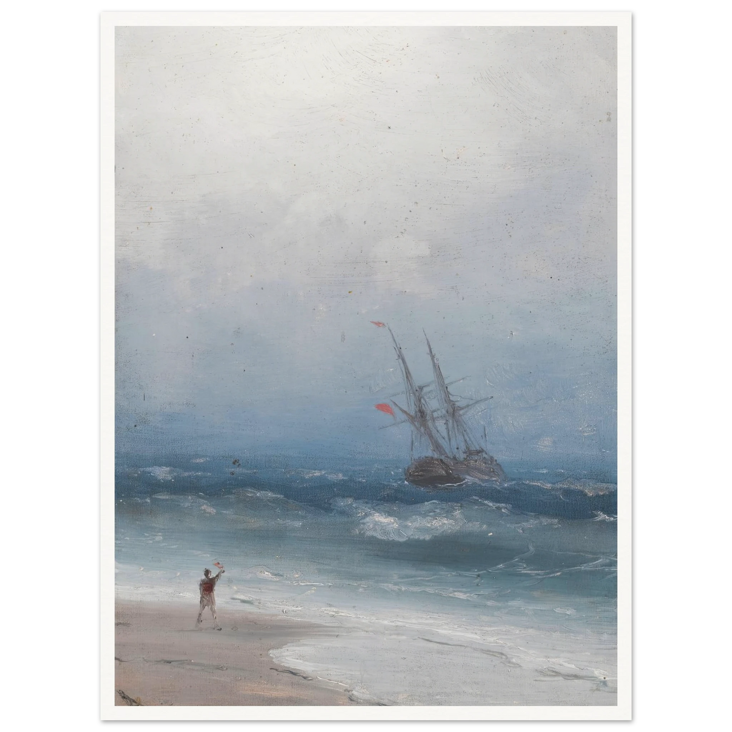 Stormy Coast Art Print | Ivan Konstantinovich Aivazovsky-Quipham Collections