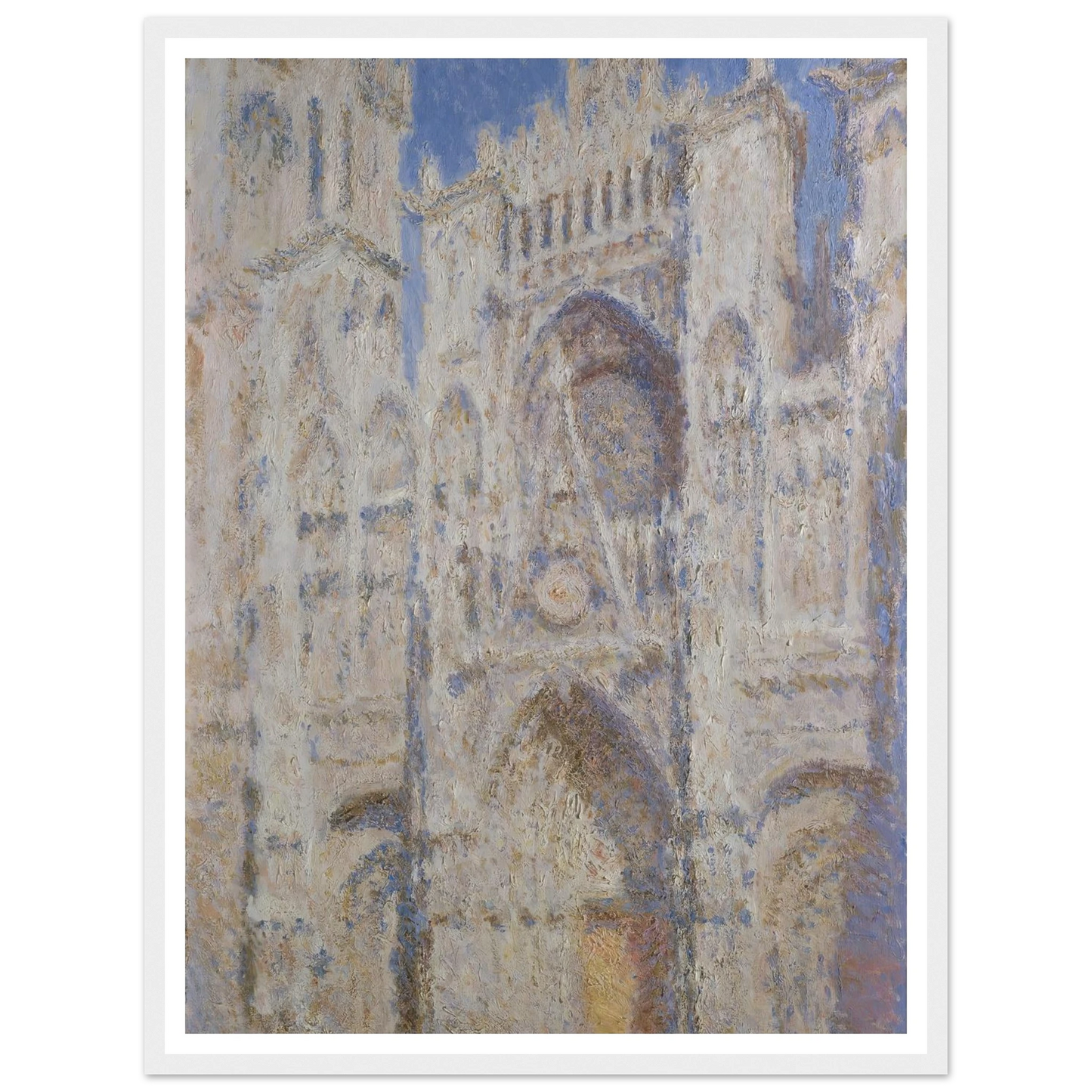 Rouen Cathedral; The Portal (Sunlight) (1894) Art Print | Claude Monet-Quipham Collections