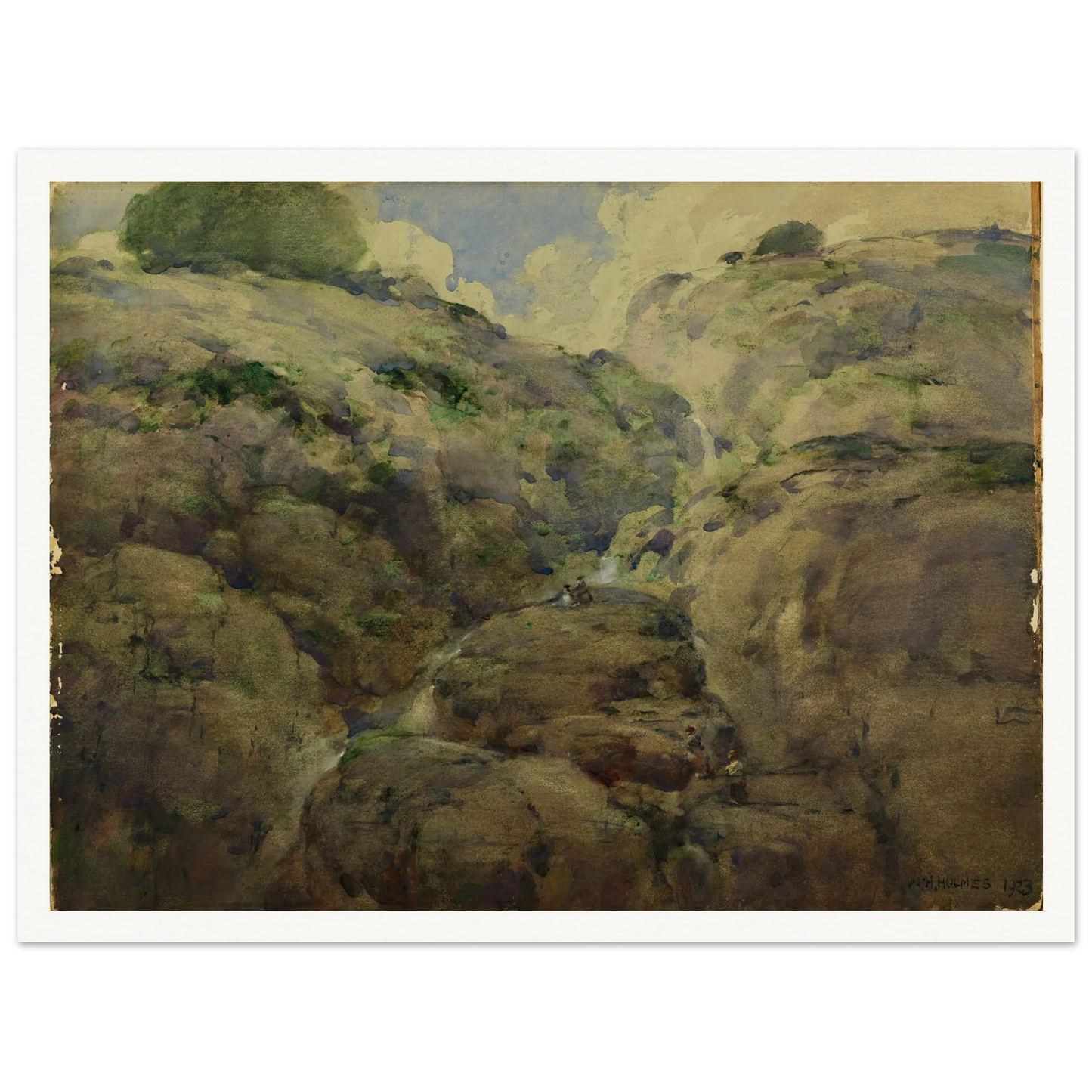Mountain Gorge, Colorado (1923) Art Print | William Henry Holmes-Quipham Collections