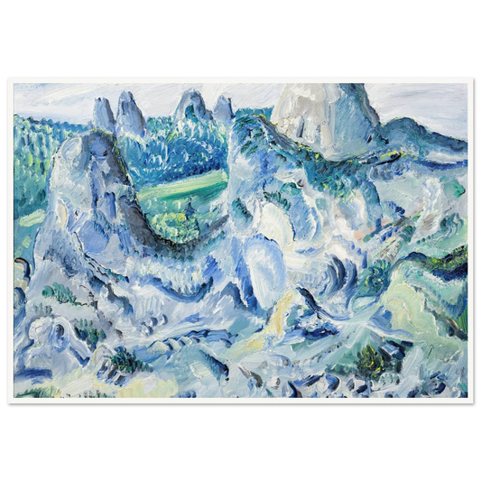 Landschaft mit Felsen – Felsen bei Blaubeuren (1928) Art Print | Paul Kleinschmidt-Quipham Collections