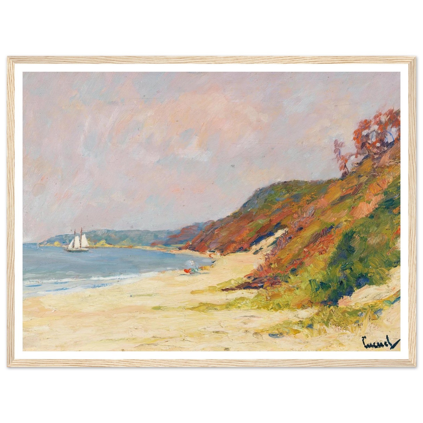 The Beach at Rocky Point, Long Island (1930) Art Print | Edward Cucue-Quipham Collections