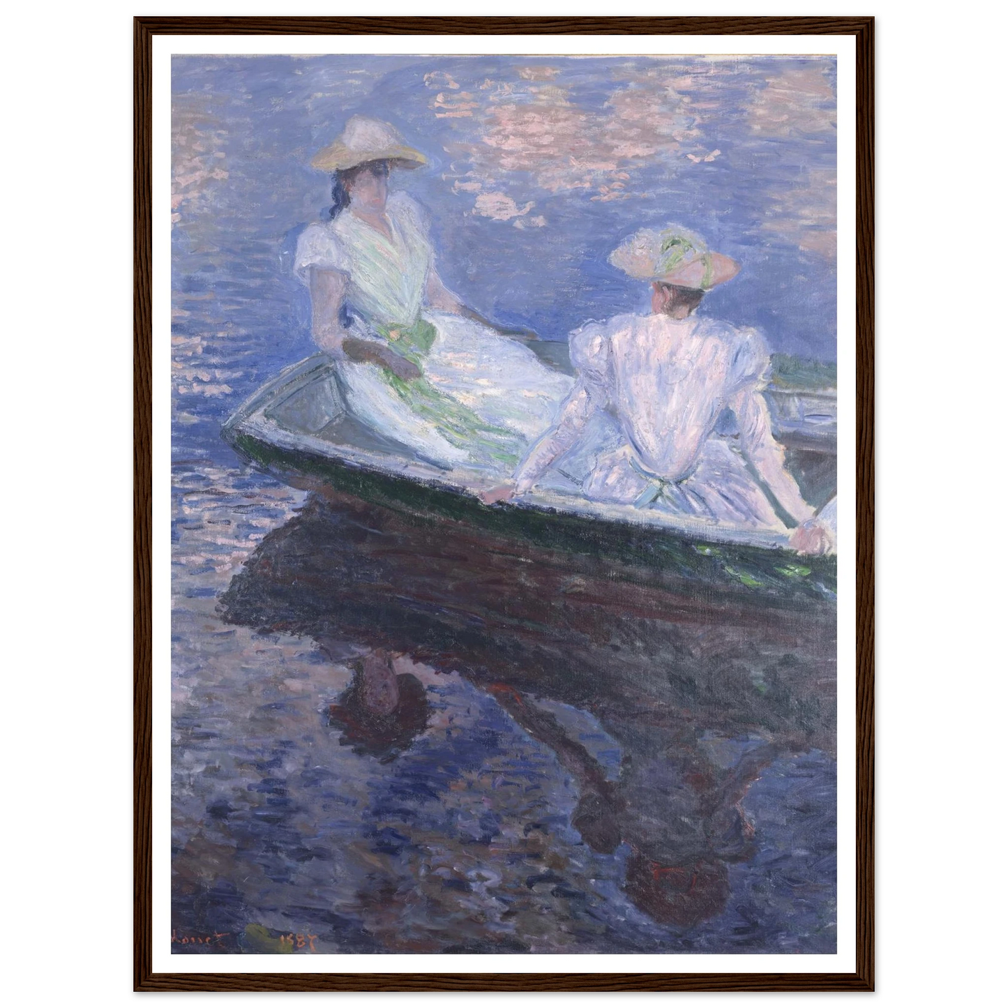 On The Boat Art Print | Claude Monet-Quipham Collections