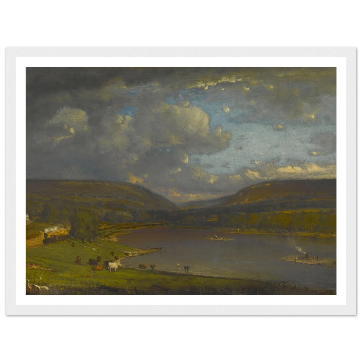 On the Delaware River Art Print | George Inness-Quipham Collections