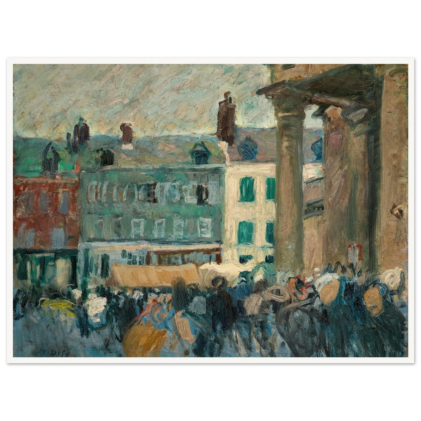 Dans la rue (1901) Art Print | Raoul Dufy-Quipham Collections