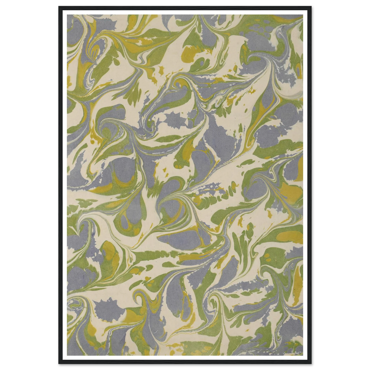 Gezogenes Marmorpapier (1890 - 1910) Art Print | Anker Kyster-Quipham Collections