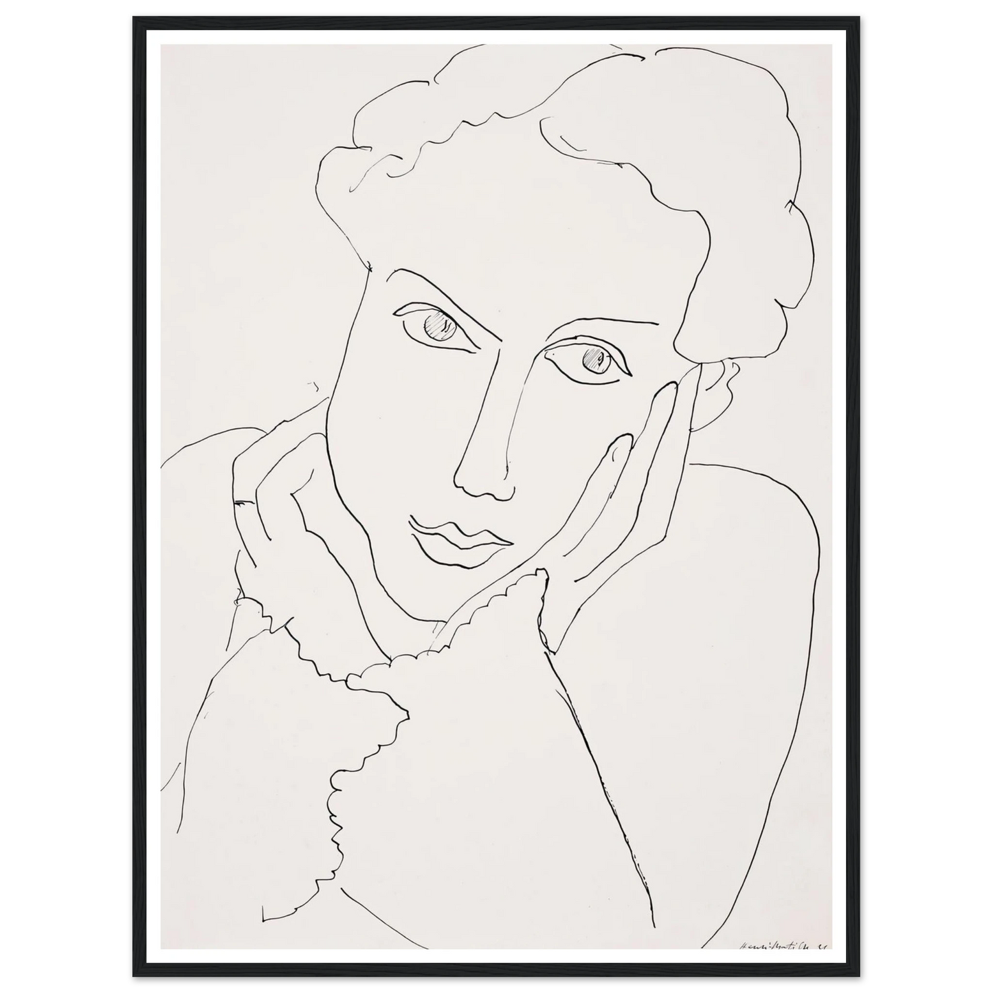 Femme pensive (1936) Art Print | Henri Matisse-Quipham Collections