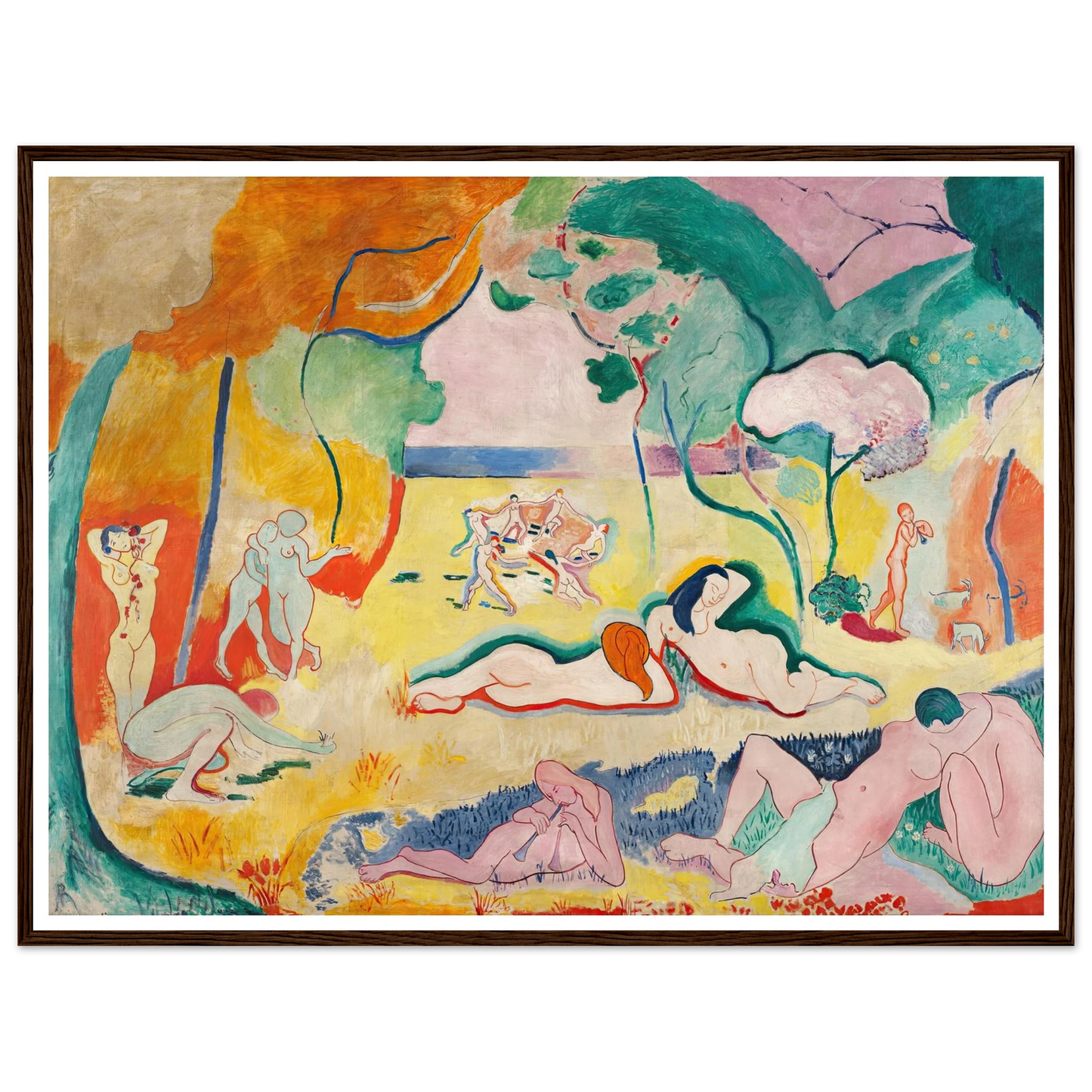 Le Bonheur de vivre, also called The Joy of Life (1905-1906) Art Print | Henri Matisse-Quipham Collections