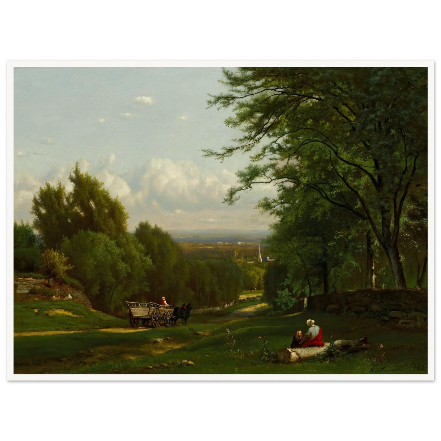 Near Leeds, New York (1869) Art Print | George Inness-Quipham Collections