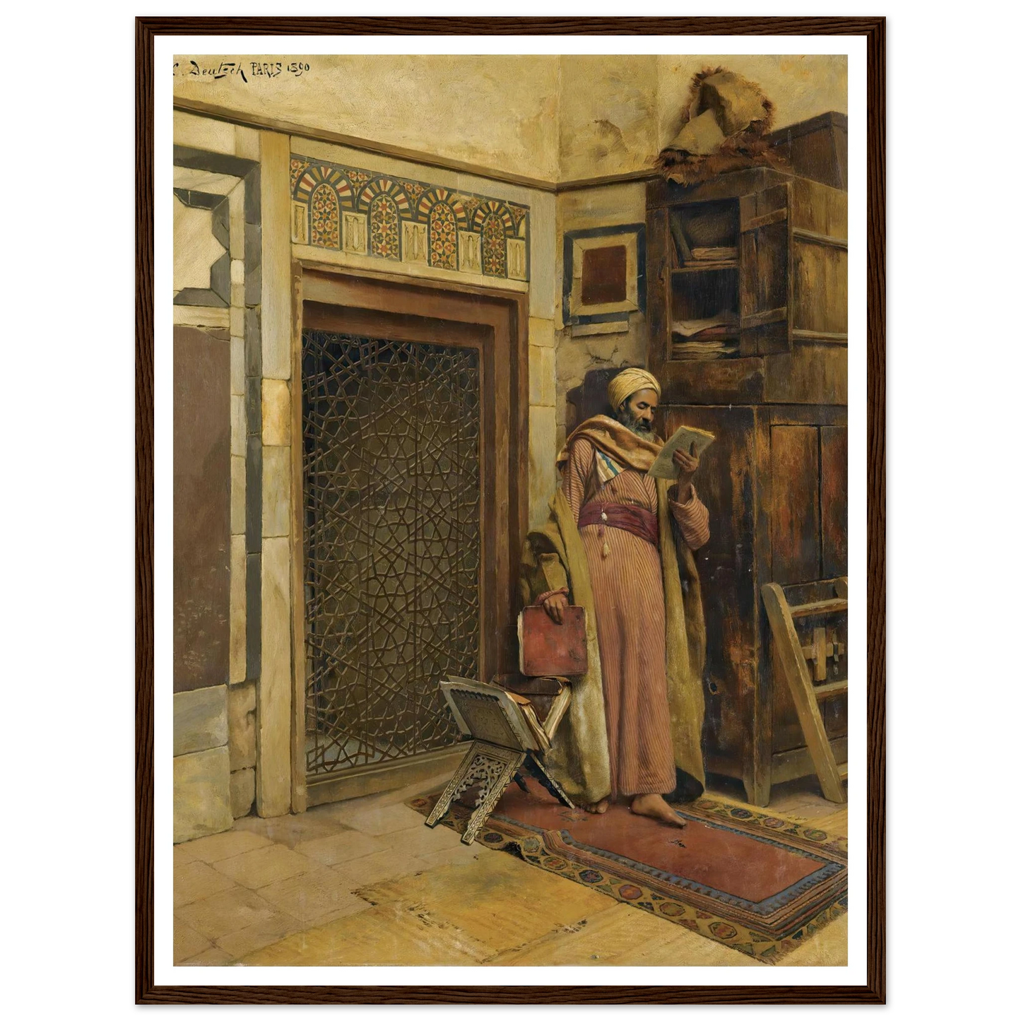 The scholar (1890) Art Print | Ludwig Deutsch-Quipham Collections