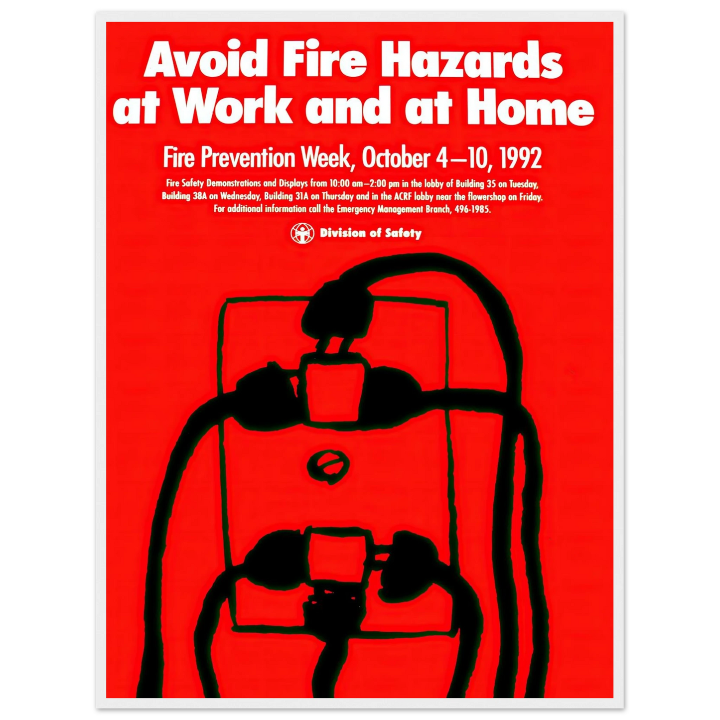 Avoid fire hazards at work and at home (1992) Art Print | National Institutes of Health-Quipham Collections