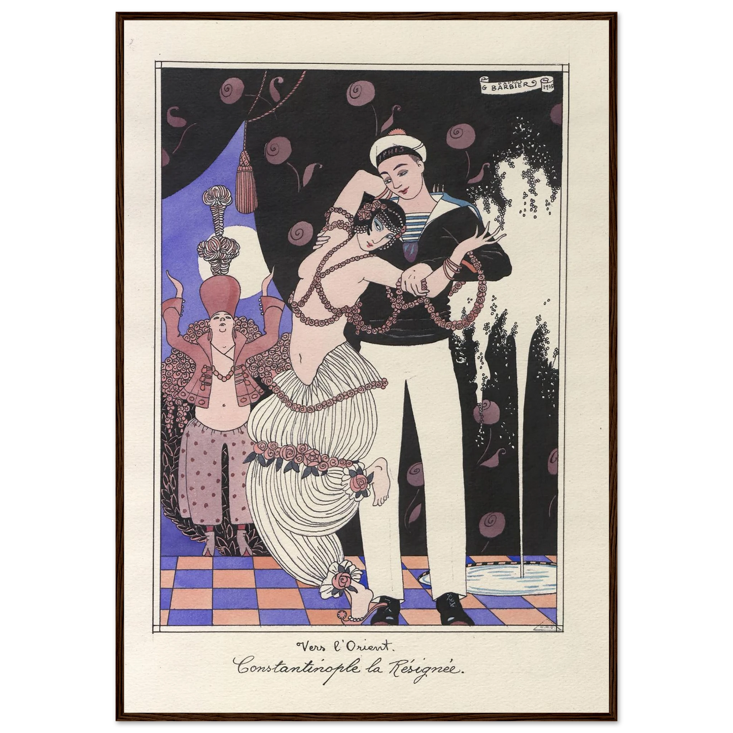 Vers l’Orient. Constantinople la Résignée (1915) Art Print | George Barbier-Quipham Collections