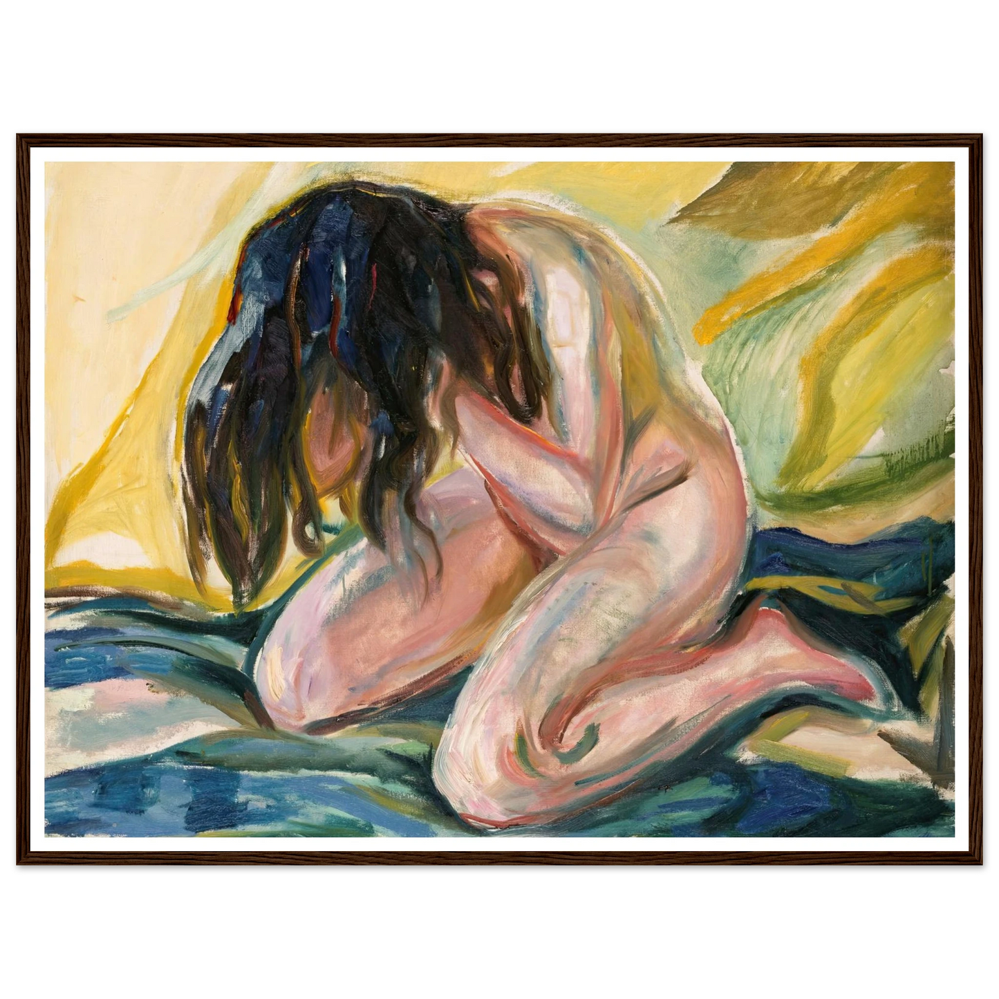 Weeping Nude (1919) Art Print | Edvard Munch-Quipham Collections