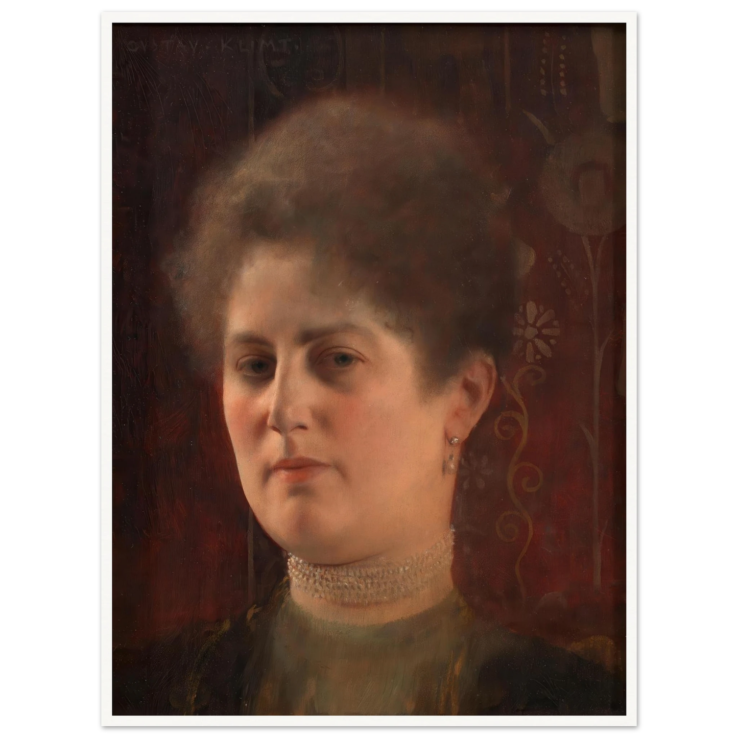Bildnis einer unbekannten Frau (Frau Heymann) (1884–1904) Art Print | Gustav Klimt-Quipham Collections