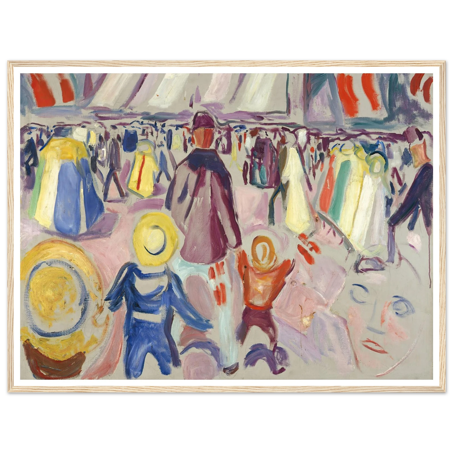 17th of May in a Small, Norwegian Town (1919) Art Print | Edvard Munch-Quipham Collections