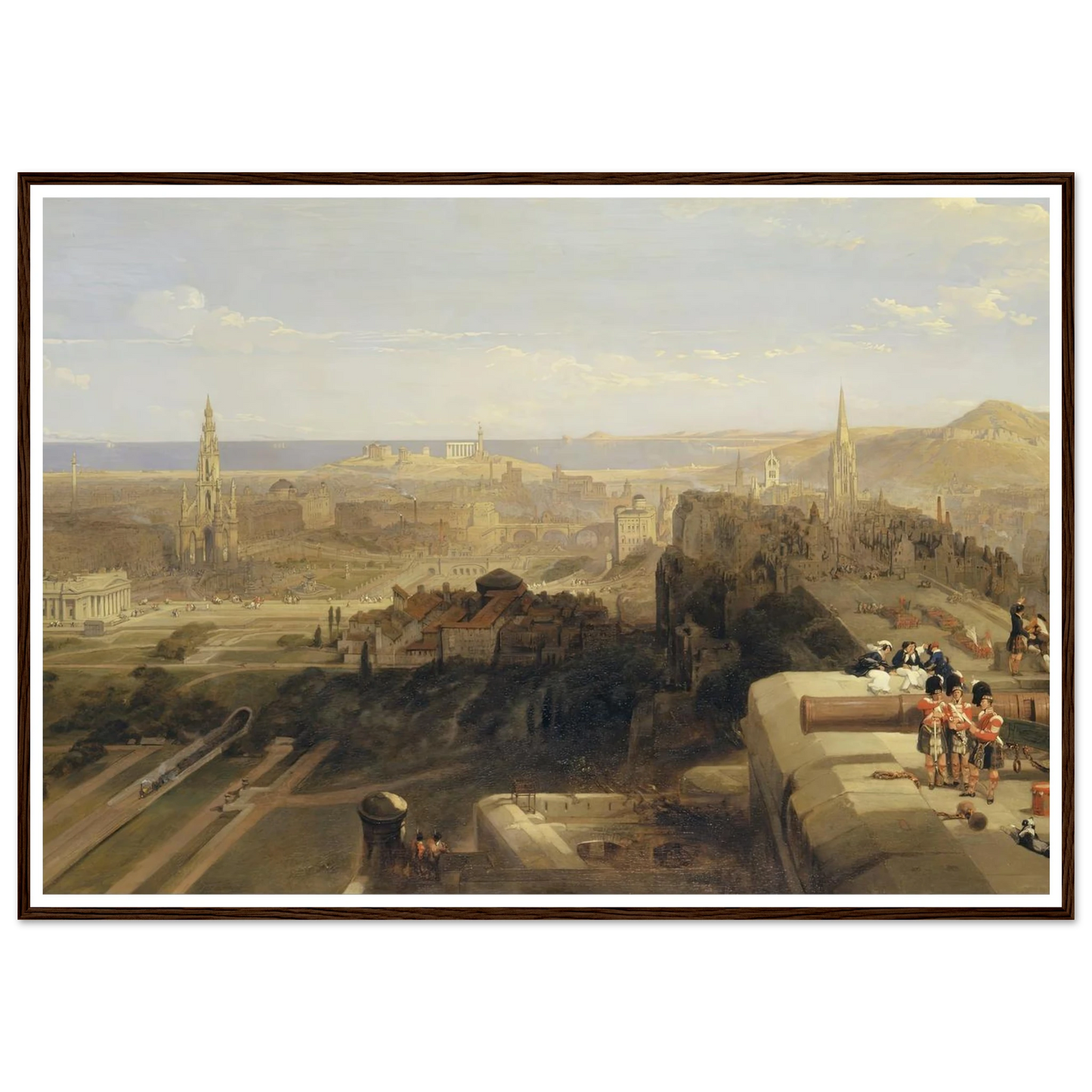 Edinburgh from the Castle Art Print | David Roberts-Quipham Collections