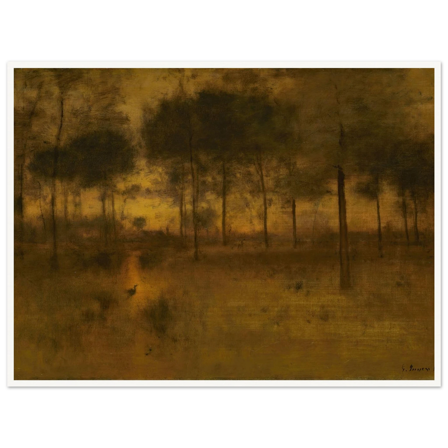 The Home of the Heron Art Print | George Inness-Quipham Collections