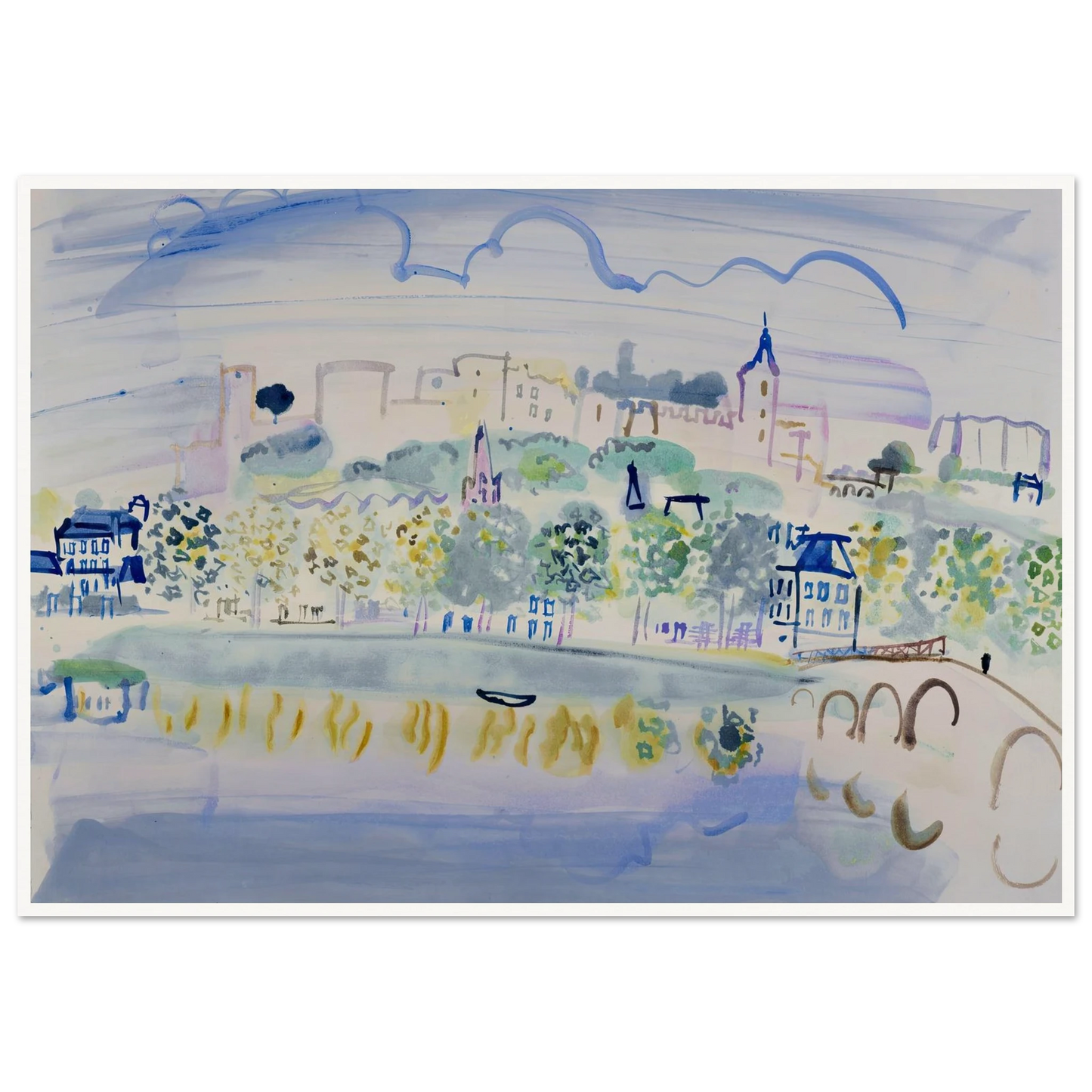 Chinon (Quinone) (1938) Art Print | Raoul Dufy-Quipham Collections