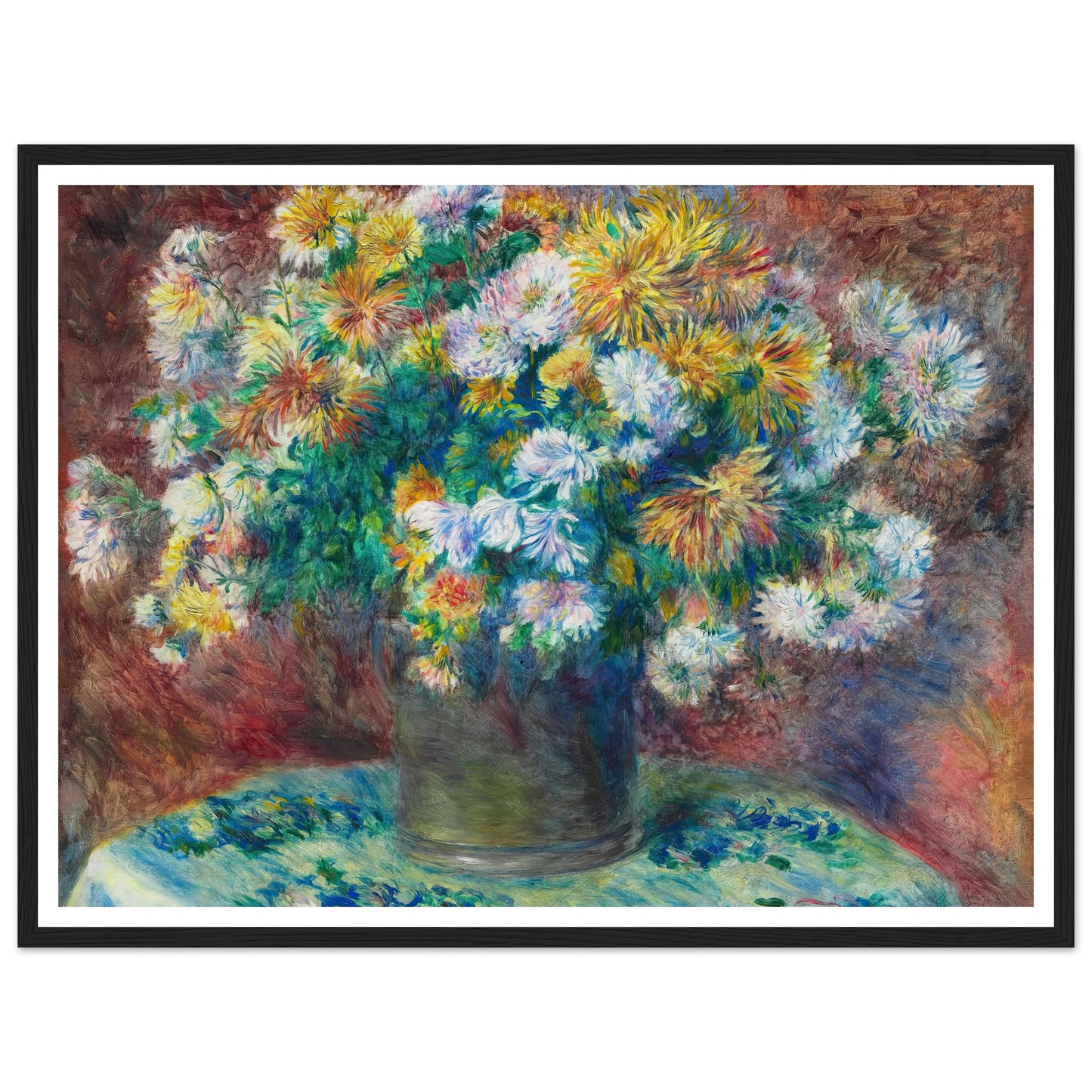 Chrysanthemums (1881) Art Print | Pierre Auguste Renoir-Quipham Collections