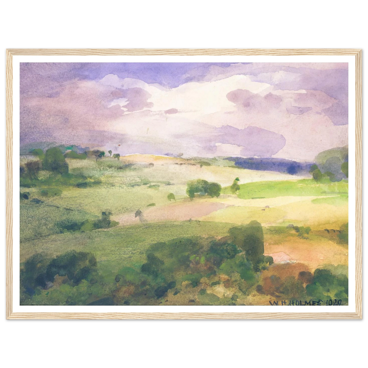 The Maryland Fields (1929) Art Print | William Henry Holmes-Quipham Collections