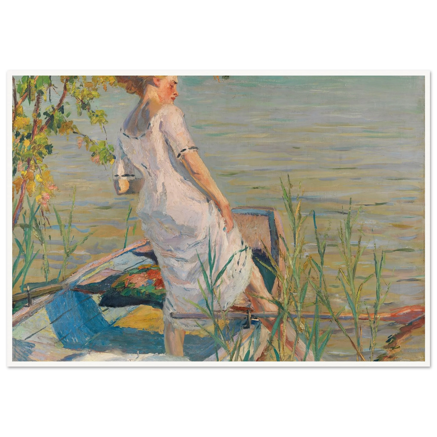 Summer morning on Lake Starnberg (1920-25) Art Print | Edward Cucue-Quipham Collections