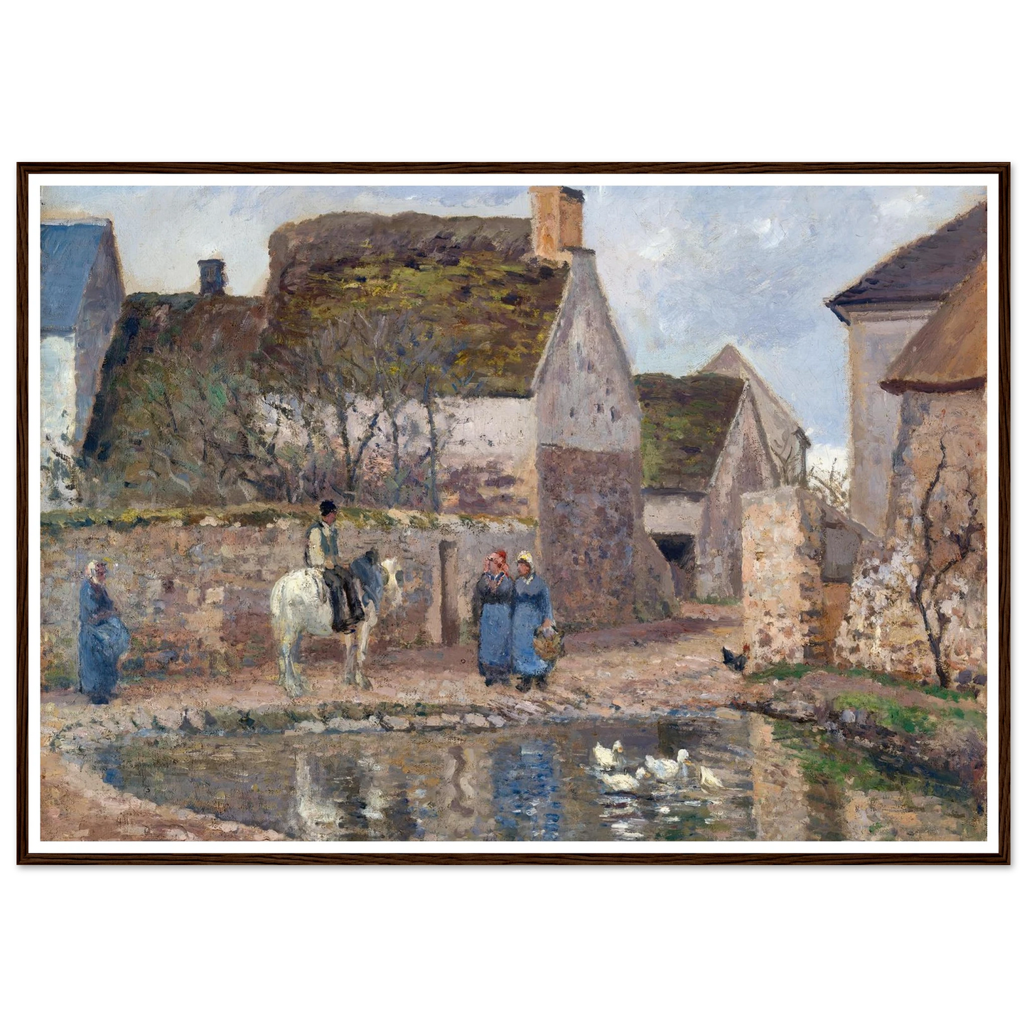 A Pond in Ennery (1874) Art Print | Camille Pissarro-Quipham Collections