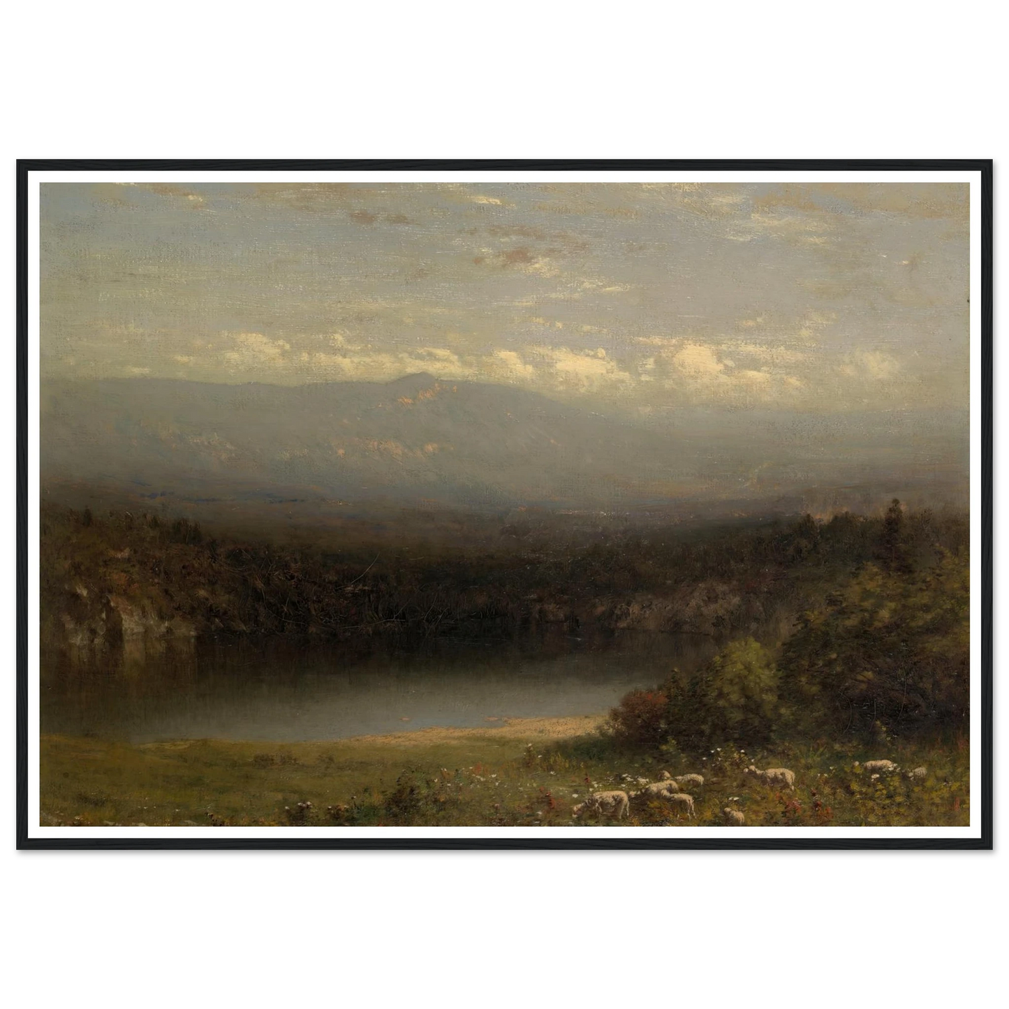 Mountain Lake (1877) Art Print | Alexander Helwig Wyant-Quipham Collections