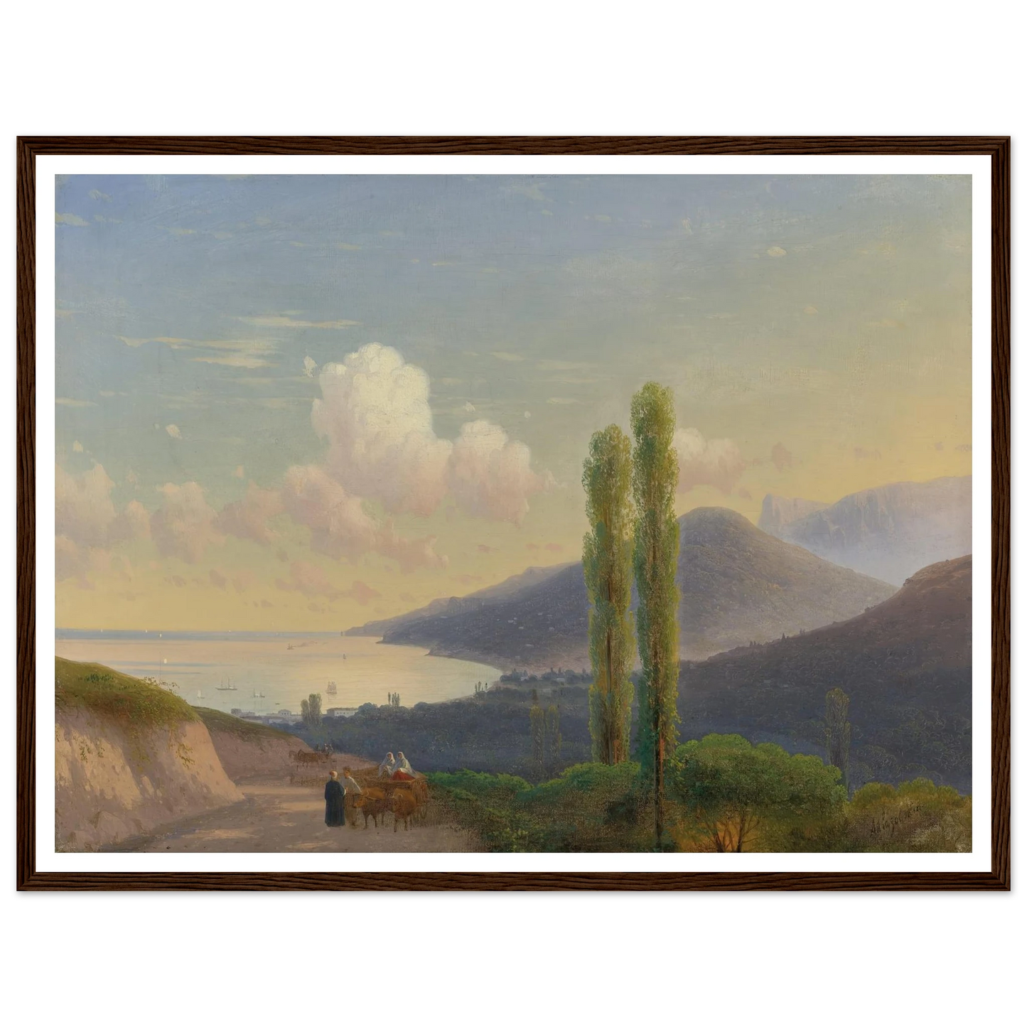 The Road To Gurzuf, Crimea (CIRCA 1878) Art Print | Ivan Konstantinovich Aivazovsky-Quipham Collections