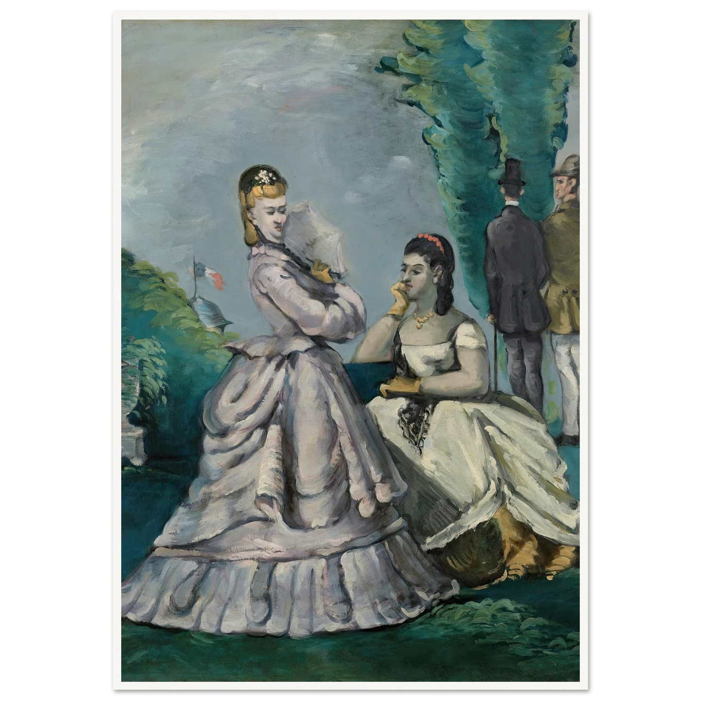La Conversation (1870-1871) Art Print | Paul Cezanne-Quipham Collections