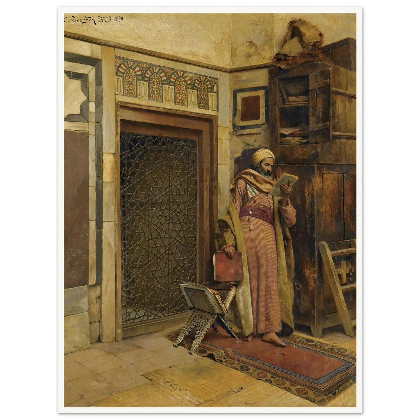 The scholar (1890) Art Print | Ludwig Deutsch-Quipham Collections