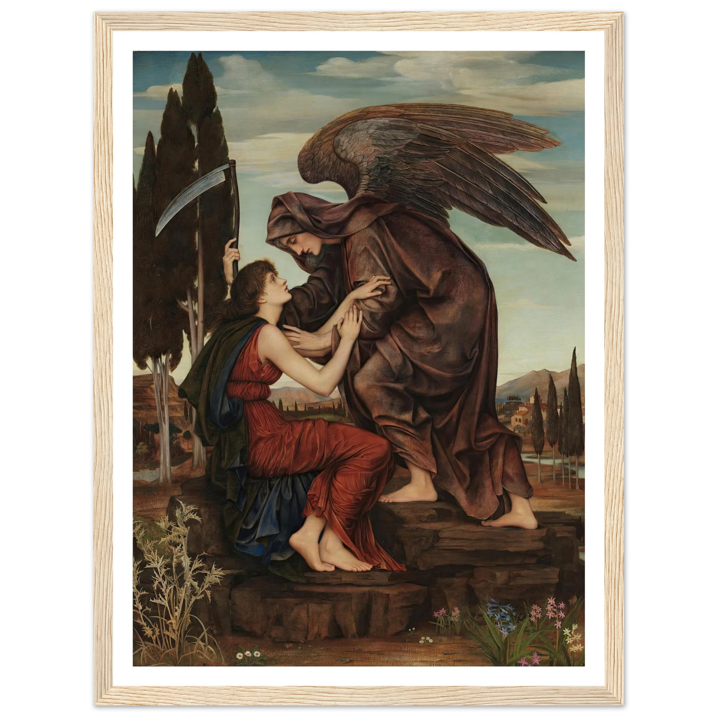 Angel of death (1881) Art Print | Evelyn de Morgan-Quipham Collections
