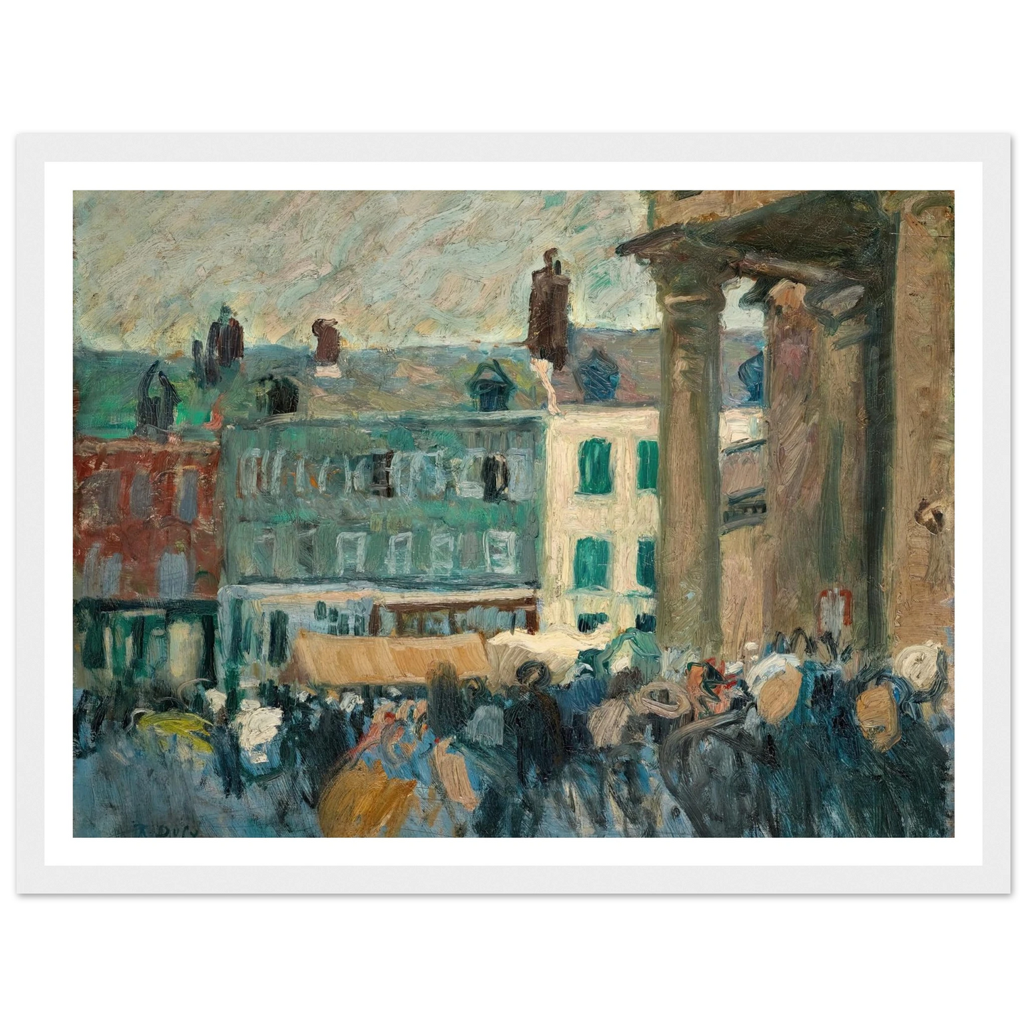 Dans la rue (1901) Art Print | Raoul Dufy-Quipham Collections
