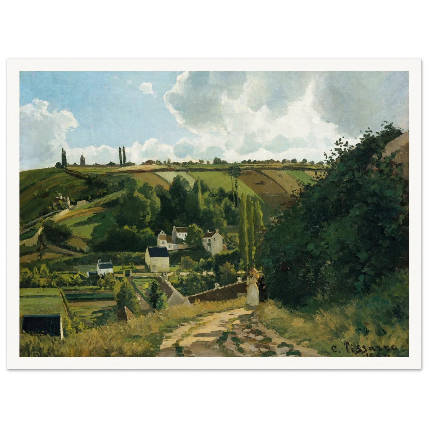 Jalais Hill, Pontoise (1867) Art Print | Camille Pissarro-Quipham Collections