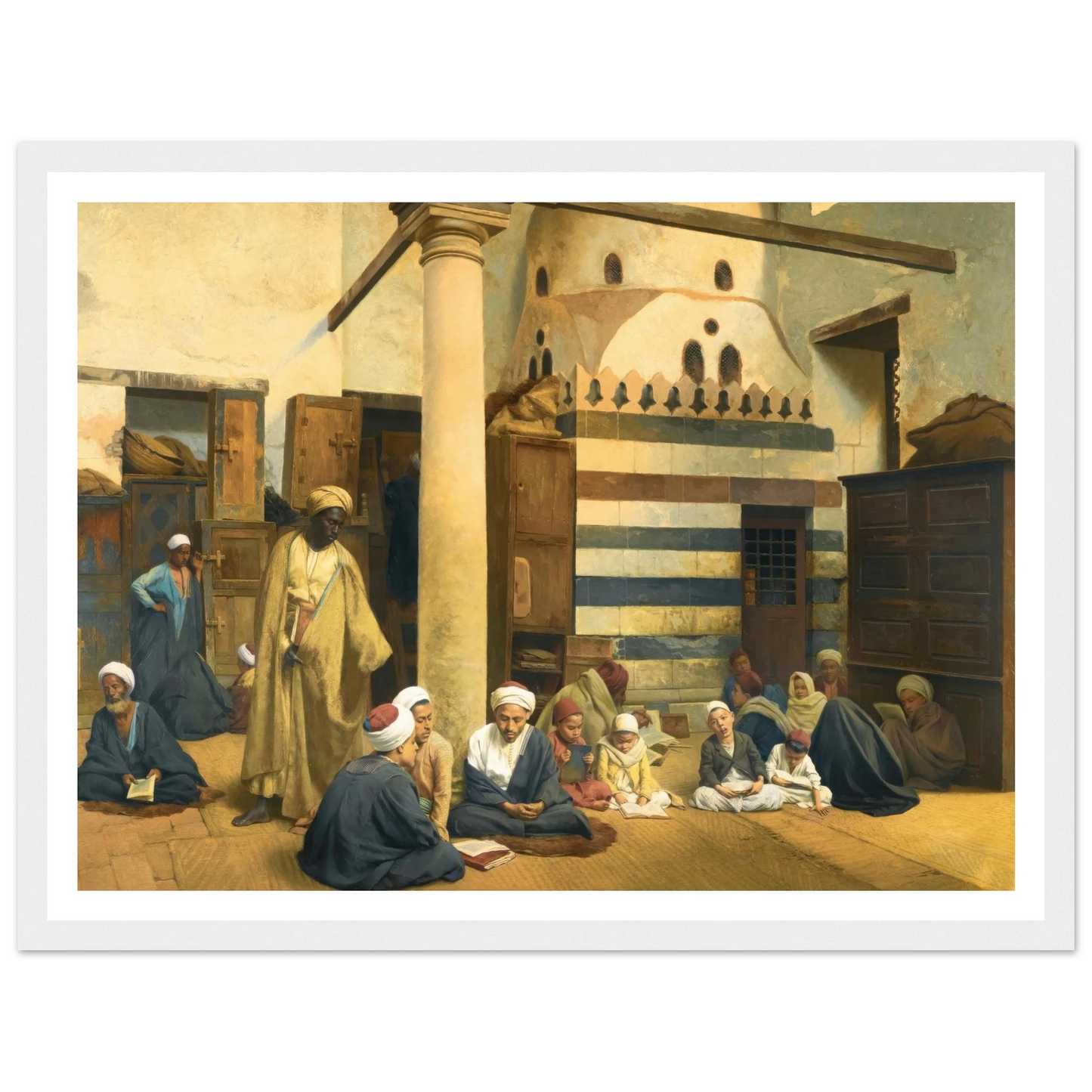 In the Madrasa (1890) Art Print | Ludwig Deutsch-Quipham Collections