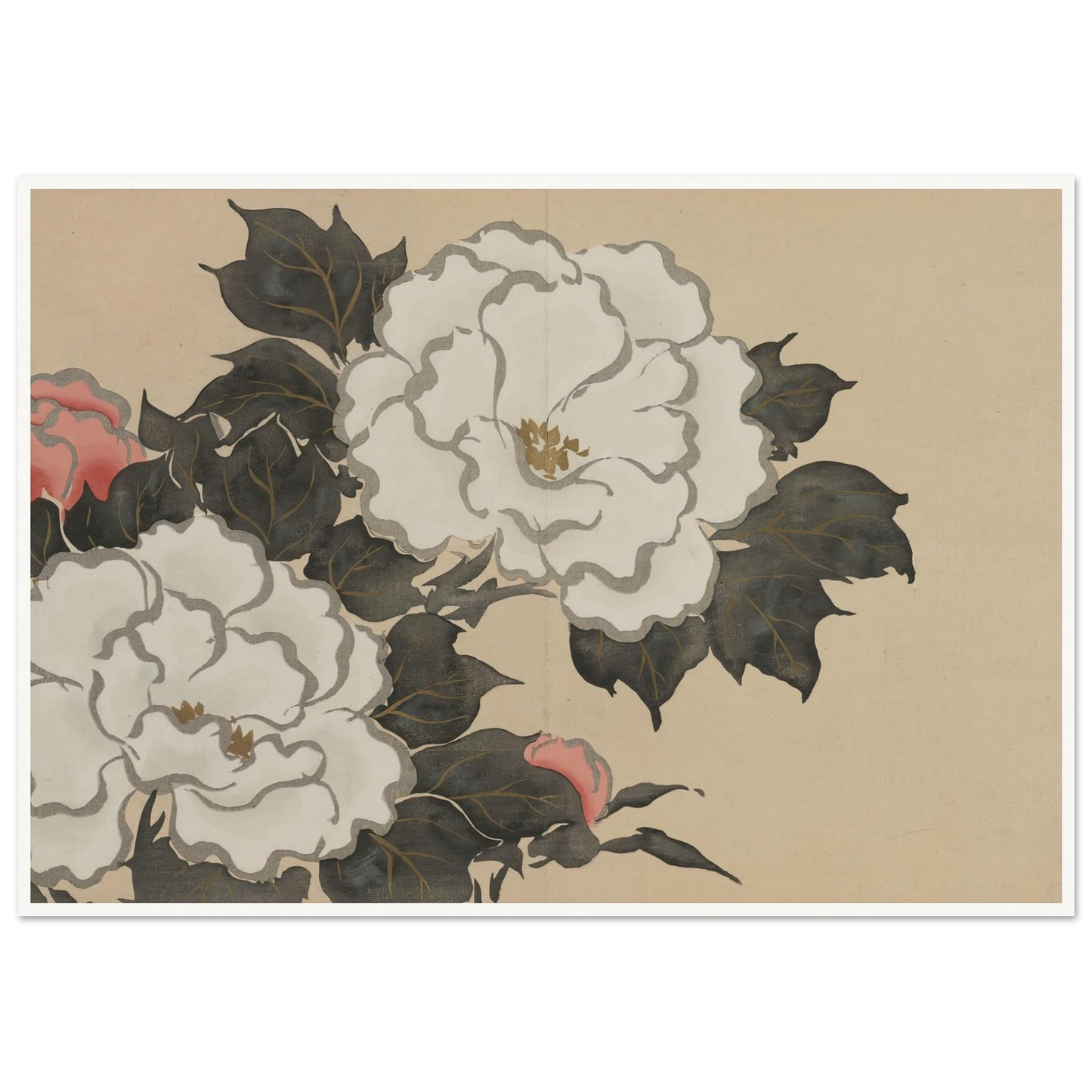 Peonies (Fukamigusa) (1909-1910) Art Print | Kamisaka Sekka-Quipham Collections