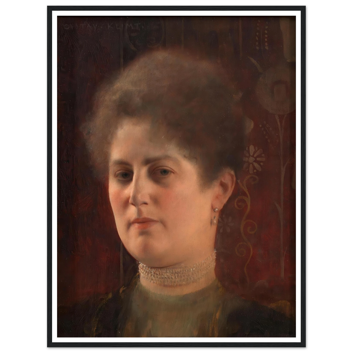 Bildnis einer unbekannten Frau (Frau Heymann) (1884–1904) Art Print | Gustav Klimt-Quipham Collections