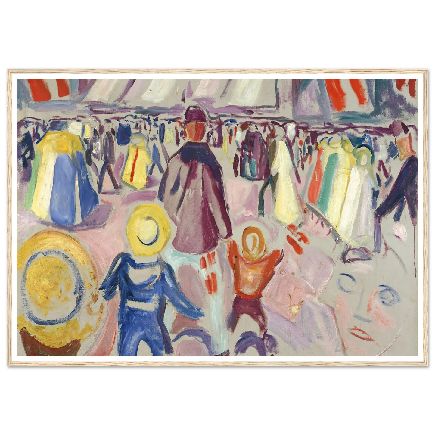 17th of May in a Small, Norwegian Town (1919) Art Print | Edvard Munch-Quipham Collections
