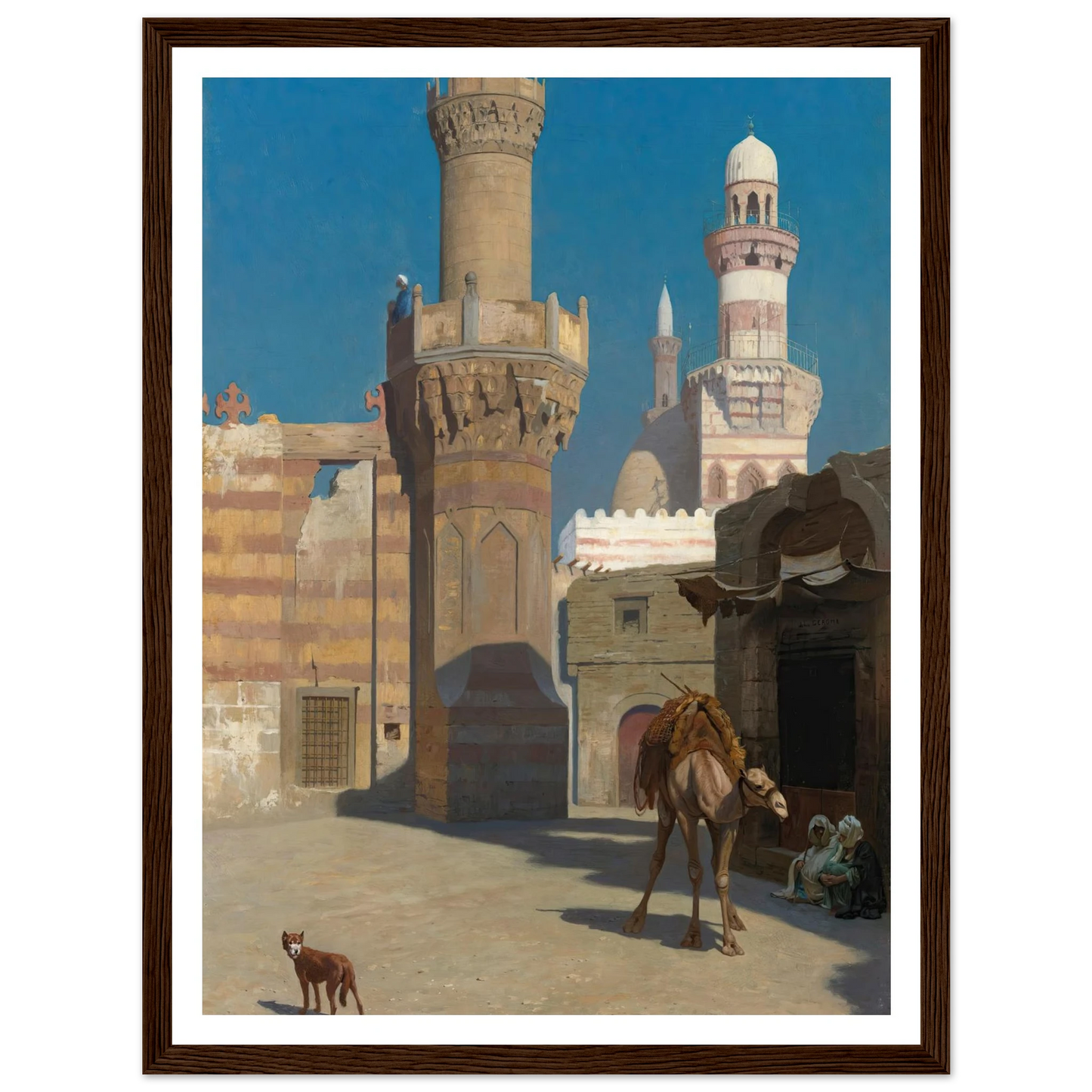Une Journée Chaude Au Caire (Devant La Mosquée) Art Print | Jean Leon Gerome-Quipham Collections