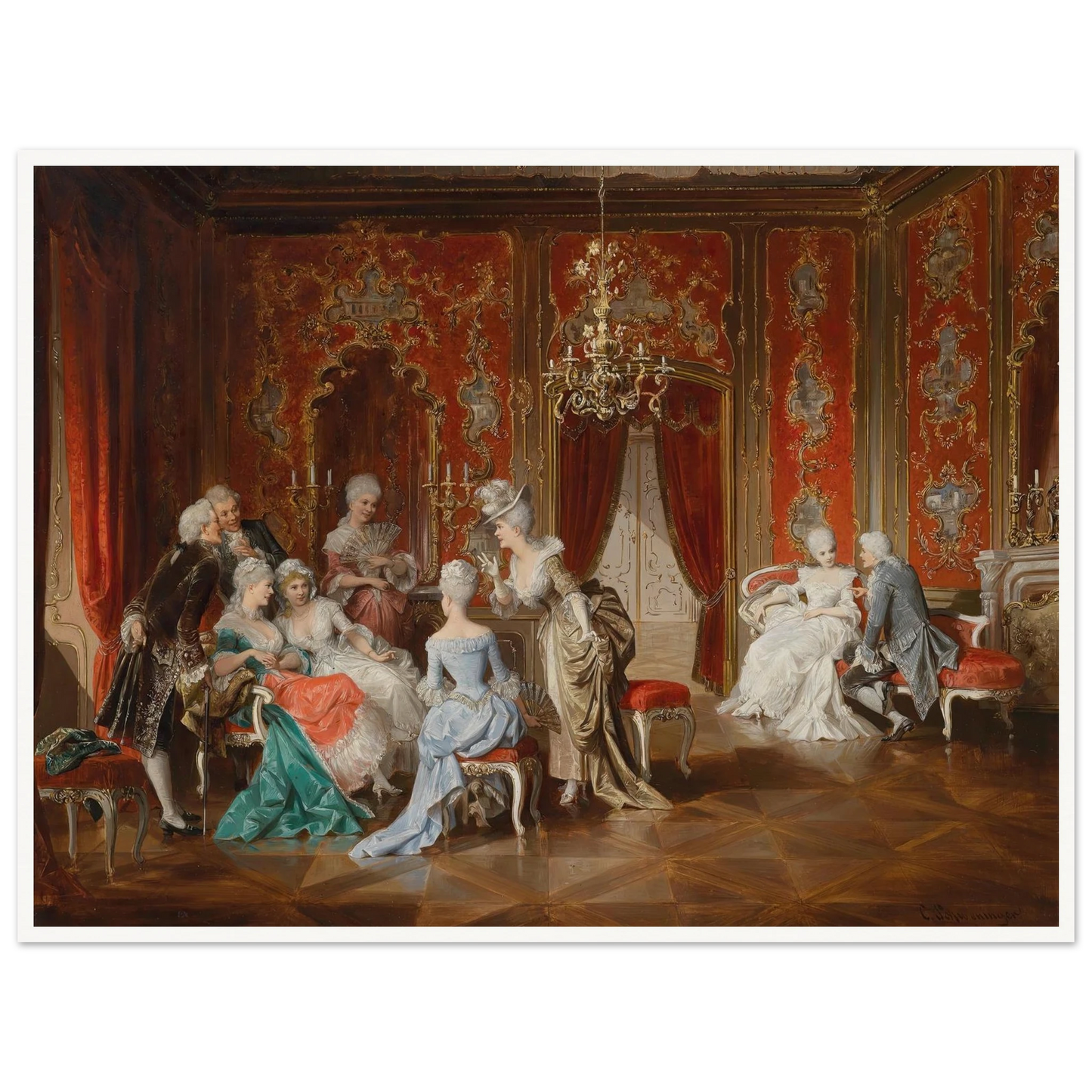 Salon Art Print | Carl Schweninger Jr-Quipham Collections