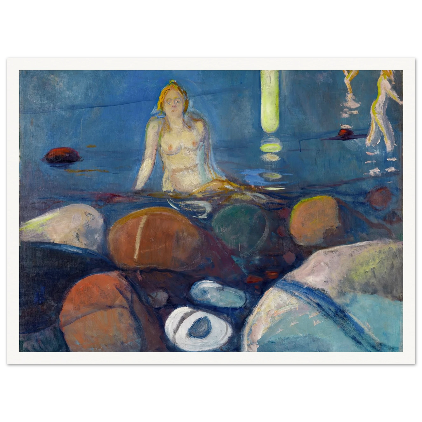 Summer Night. Mermaid (1893) Art Print | Edvard Munch-Quipham Collections