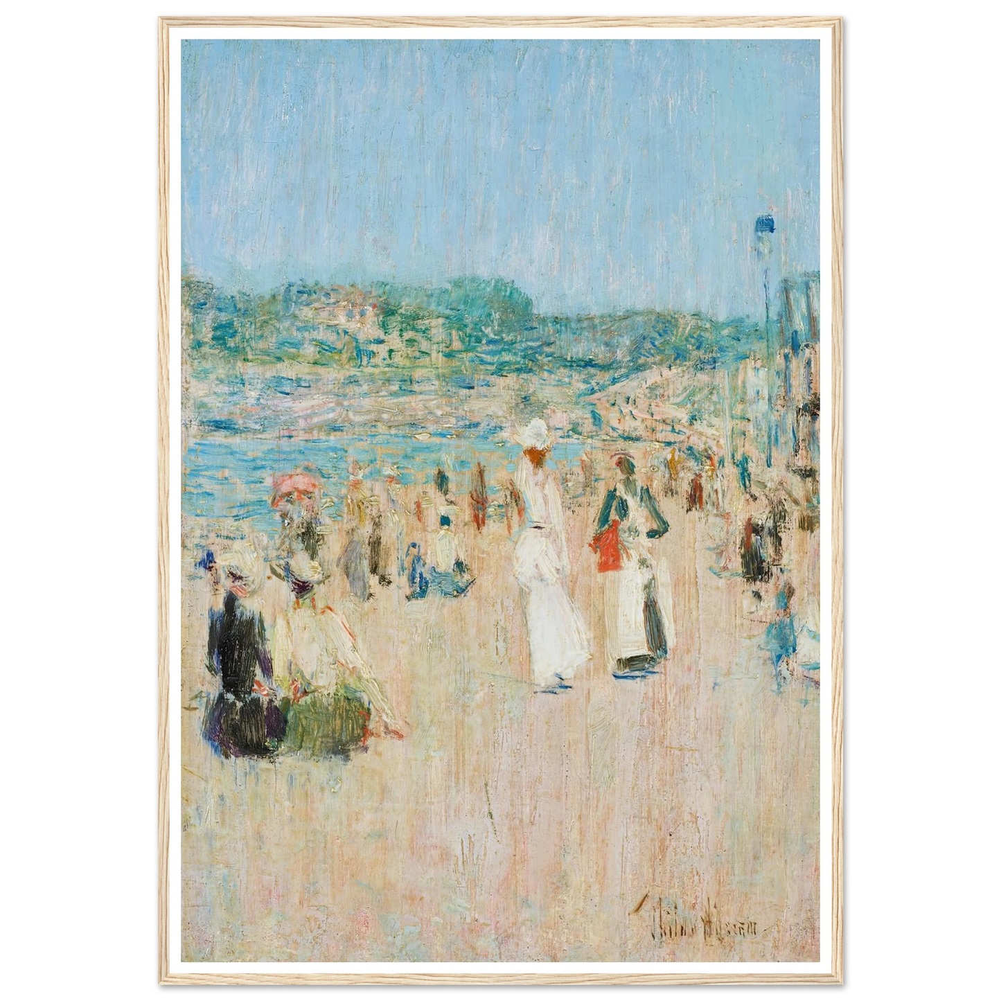 Beach at Newport (1901) Art Print | Childe Hassam-Quipham Collections