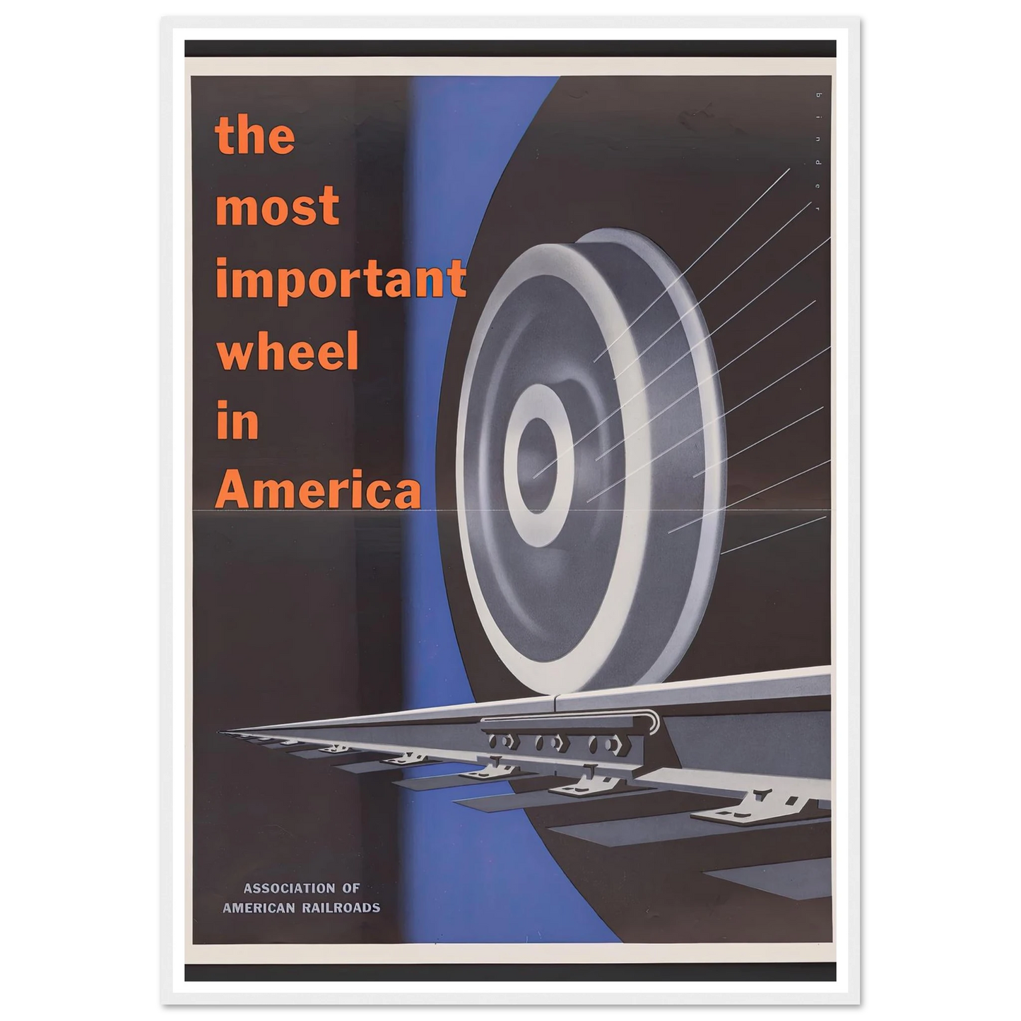 The most important wheels in America. (1952) Art Print | Joseph Binder-Quipham Collections