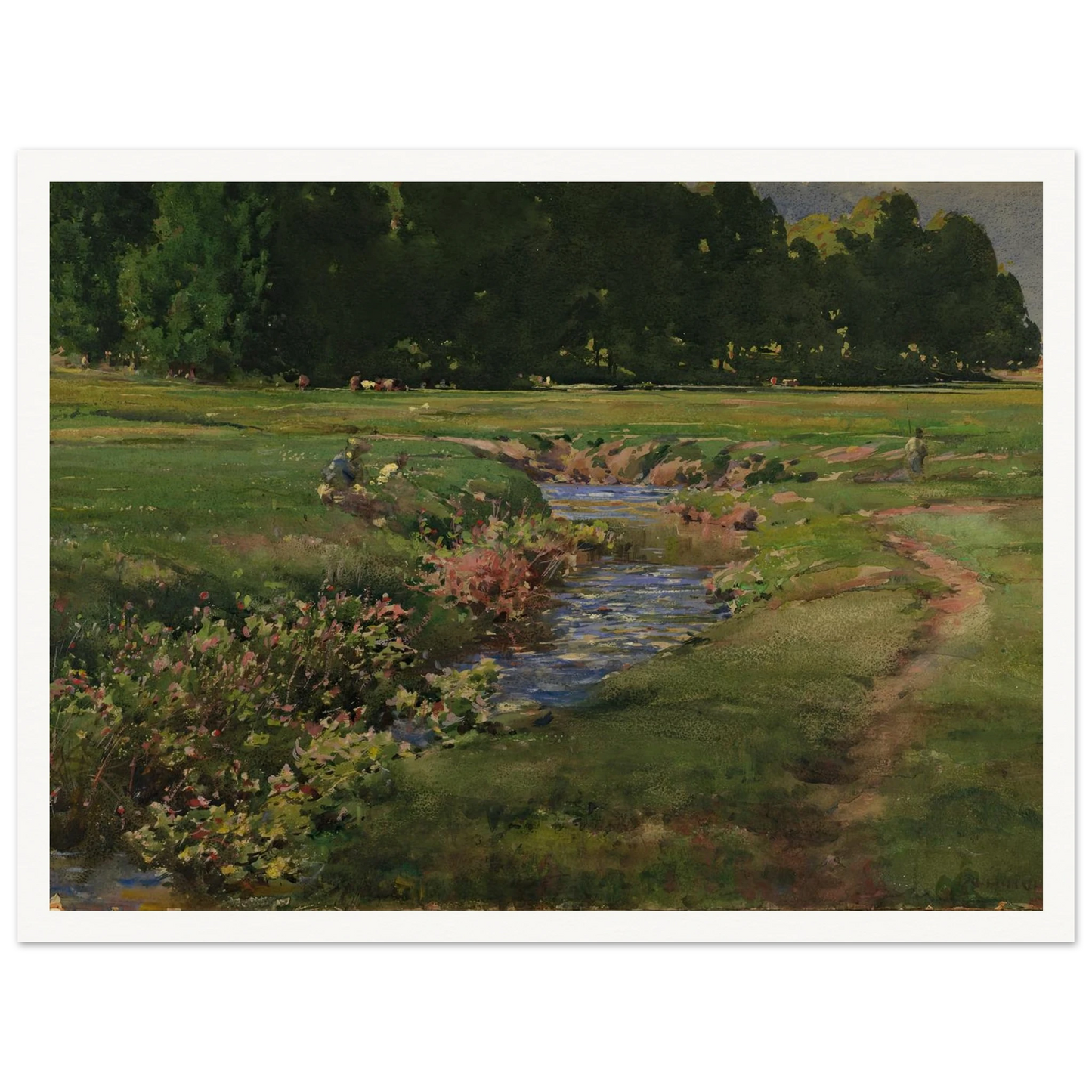 The Babbling Brook Art Print | William Henry Holmes-Quipham Collections