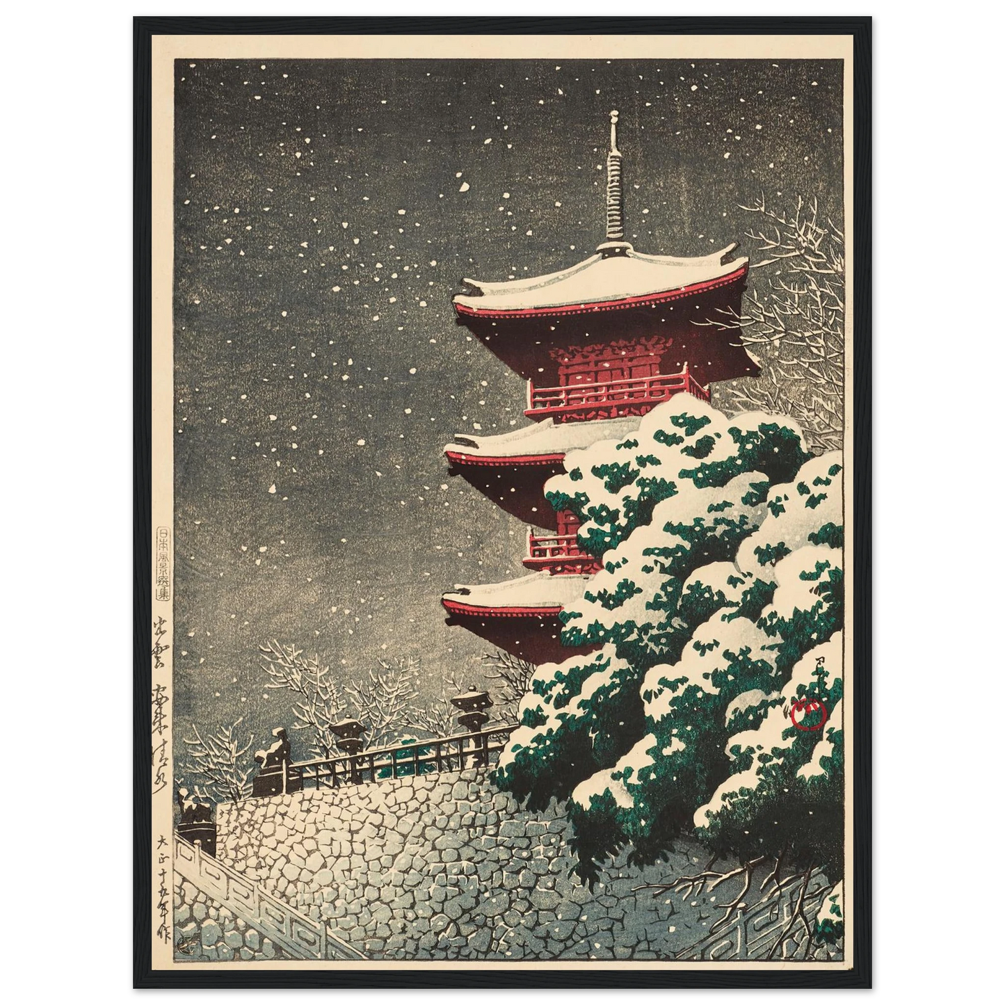 Izumo, Yasugi Kiyomizu (Yasugi Kiyomizu Temple at Izumo) (1926) Art Print | Kawase Hasui-Quipham Collections