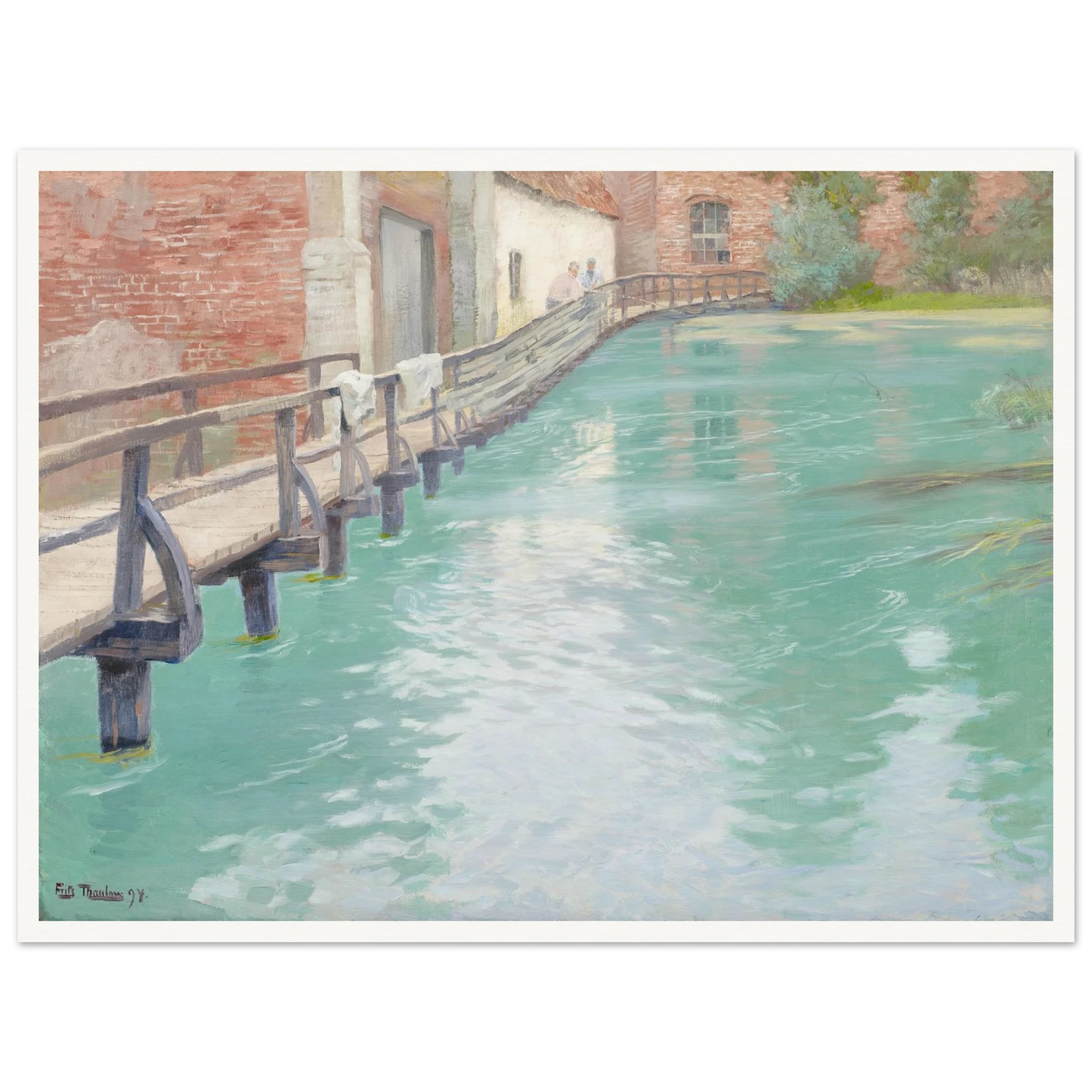 The Mills at Montreuil-sur-Mer, Normandy (1891) Art Print | Frits Thaulow-Quipham Collections