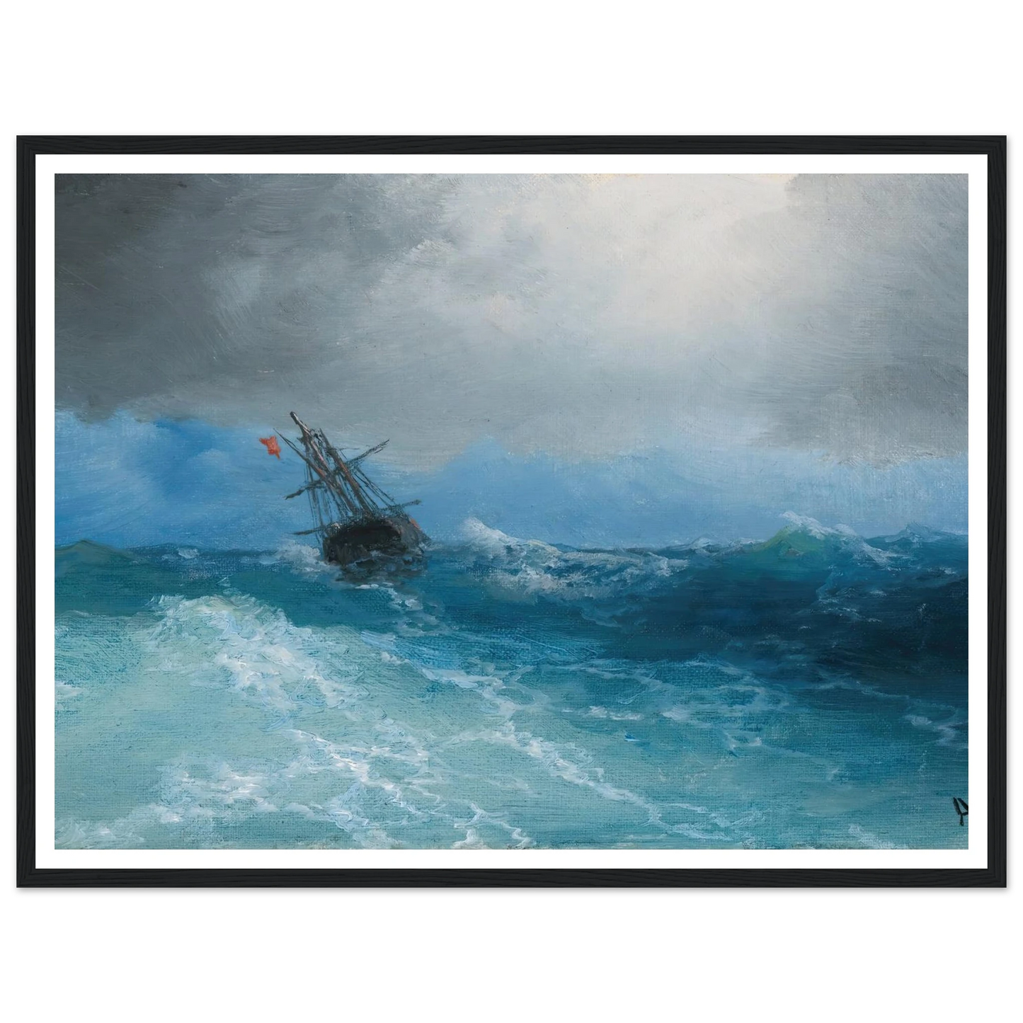Gathering Storm (1899) Art Print | Ivan Konstantinovich Aivazovsky-Quipham Collections