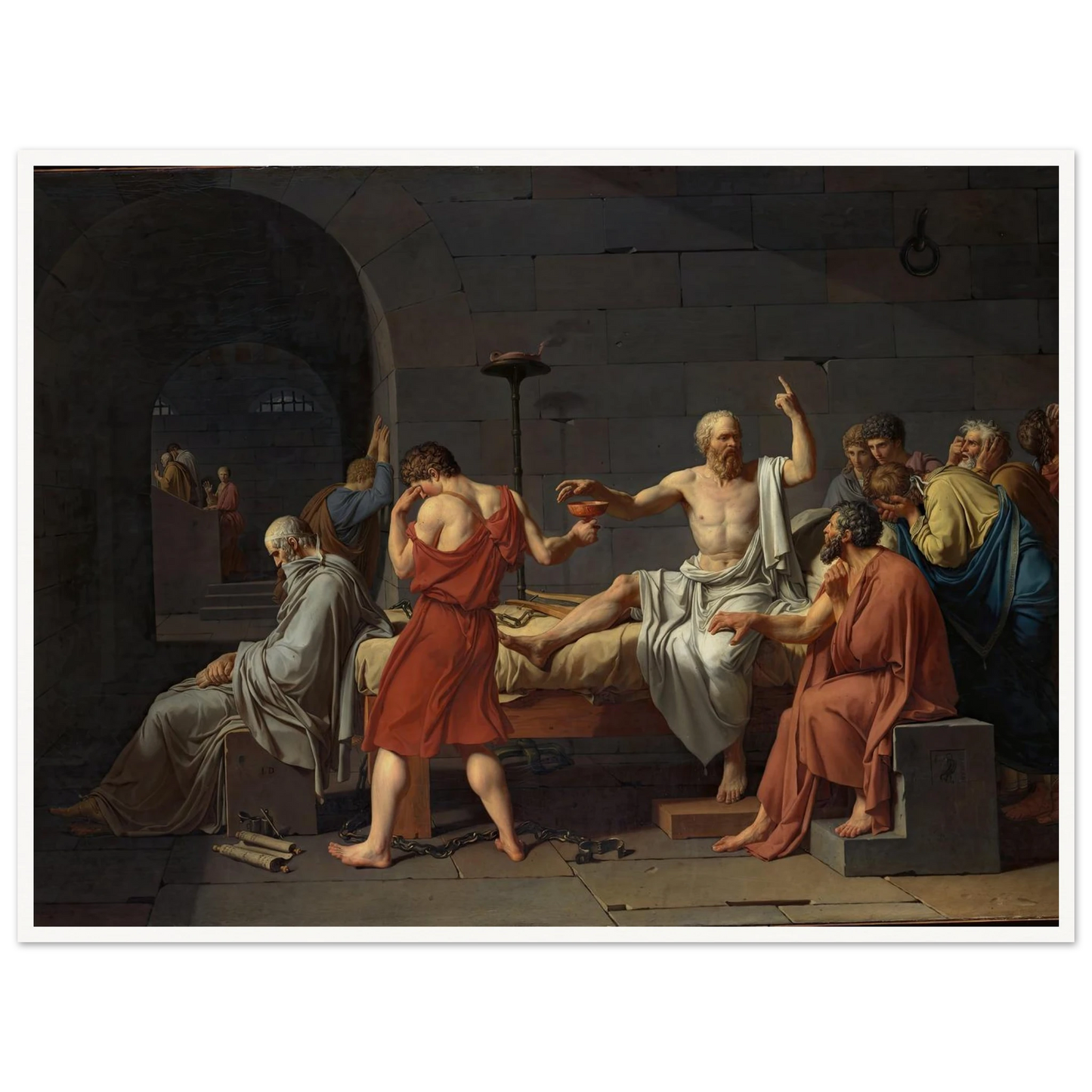 The Death of Socrates (1787) Art Print | Jacques Louis David-Quipham Collections